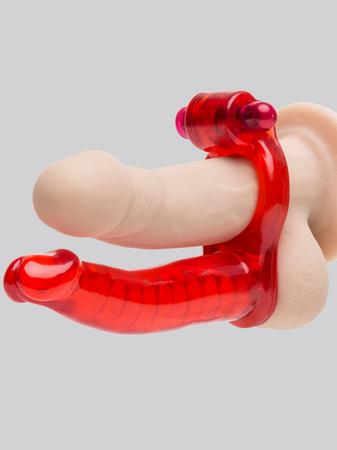 Double Penetrator Cock Ring Anal Vibrator Strap-On