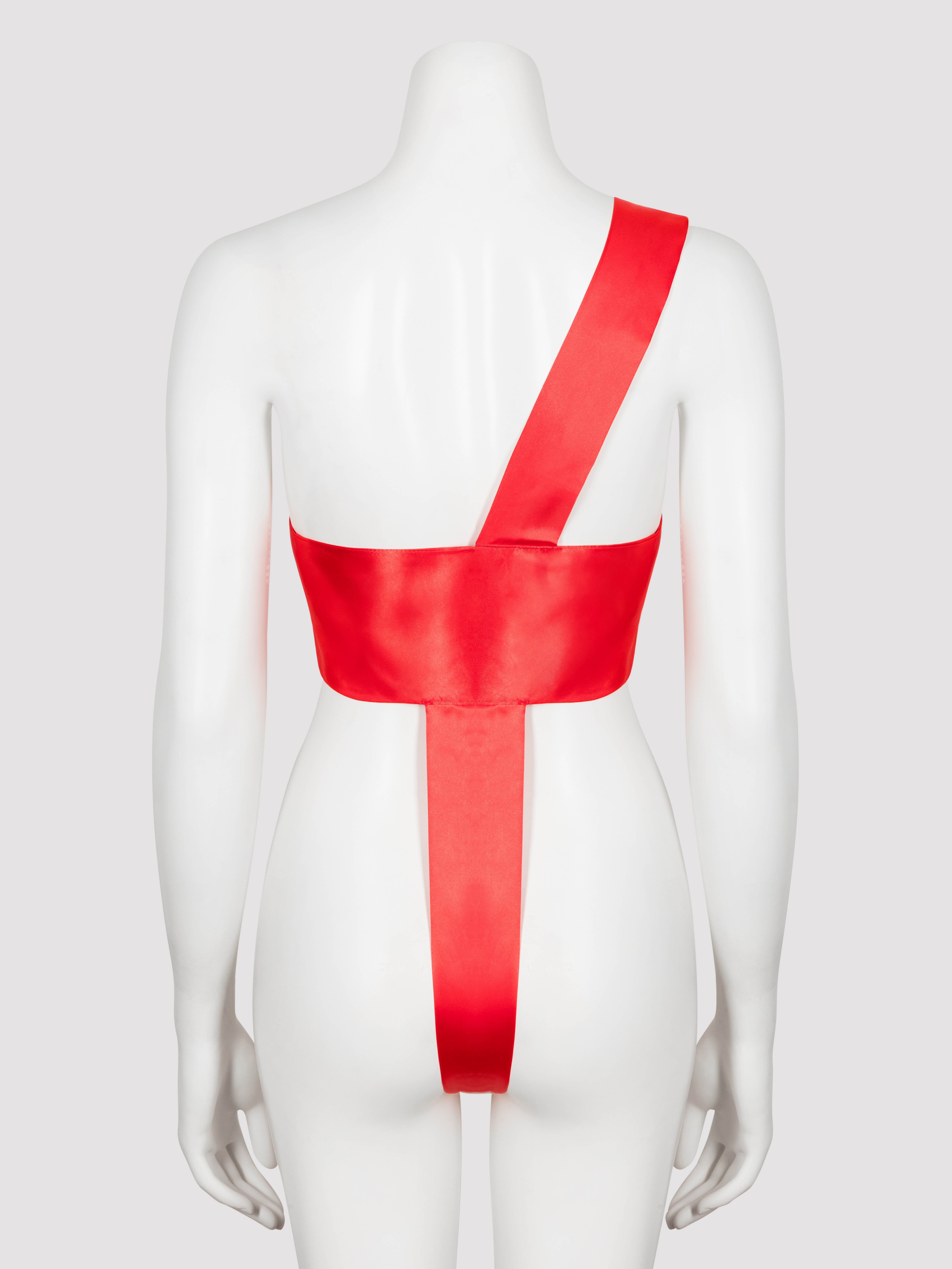 Lovehoney Naughty Knot Unwrap Me Sexy Body Bow, Red, hi-res