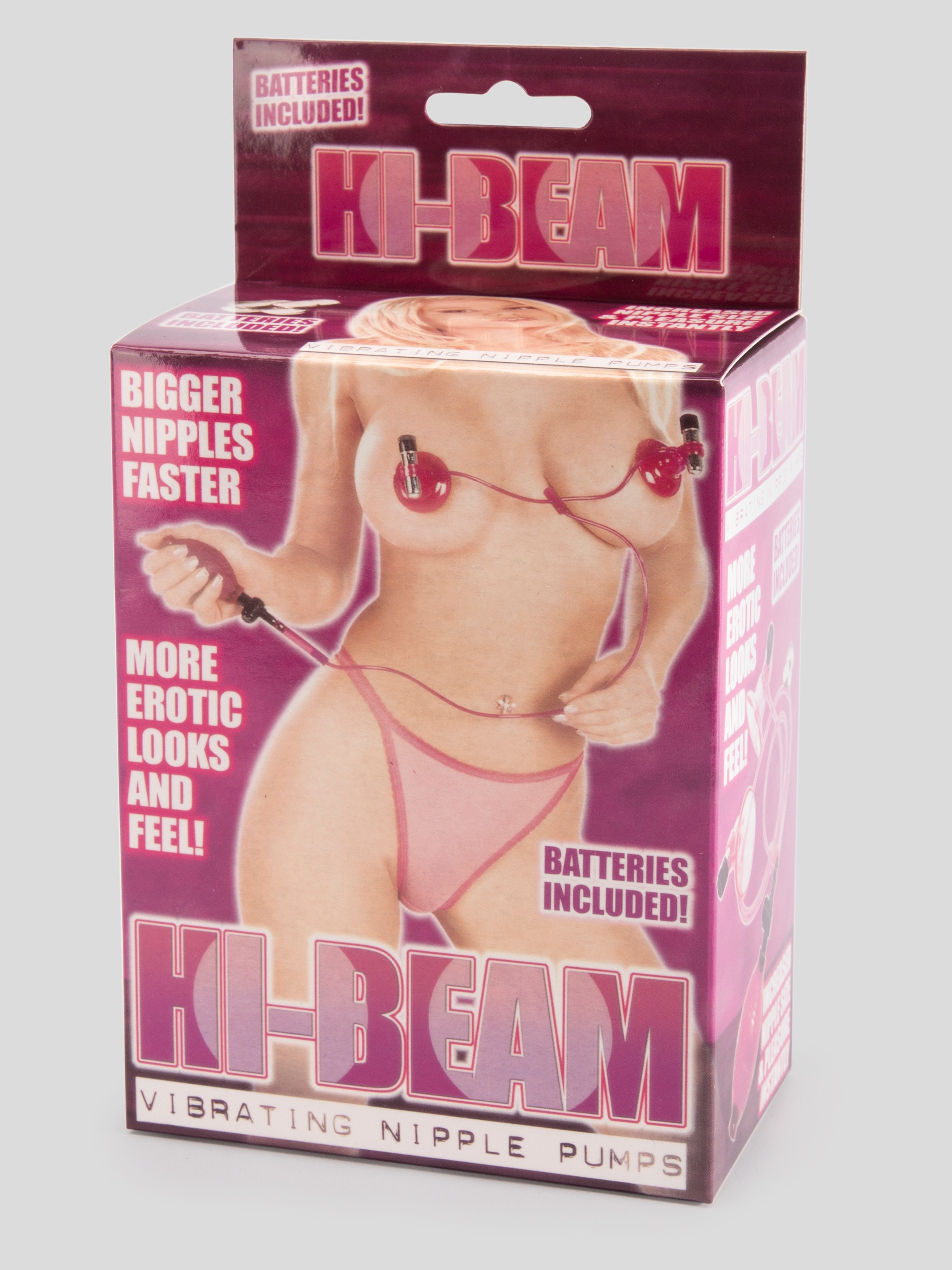 Hi-Beam Vibrating Nipple Pumps, Purple, hi-res