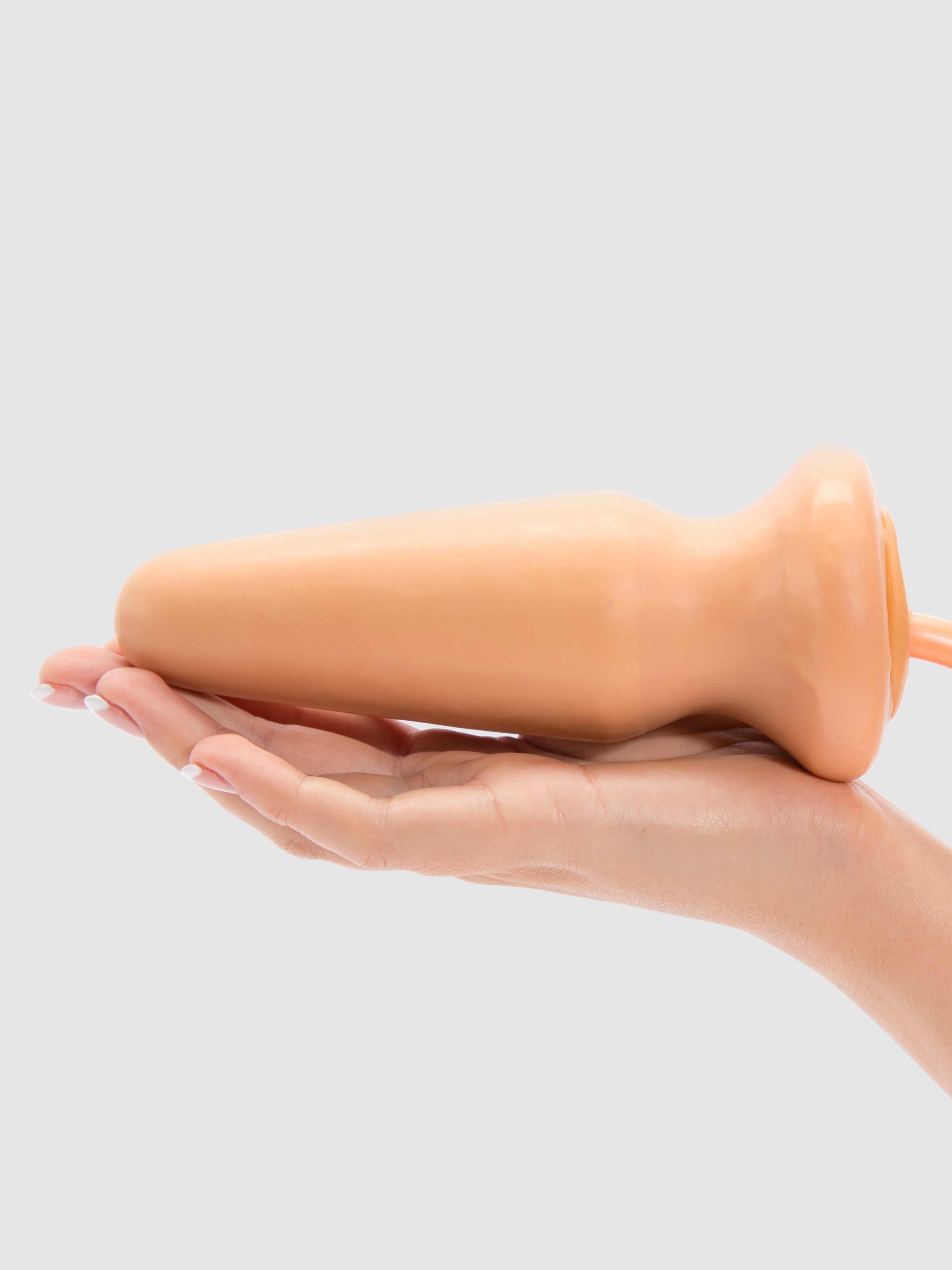 Large Inflatable Butt Plug 5.5 Inch, Flesh Pink, hi-res