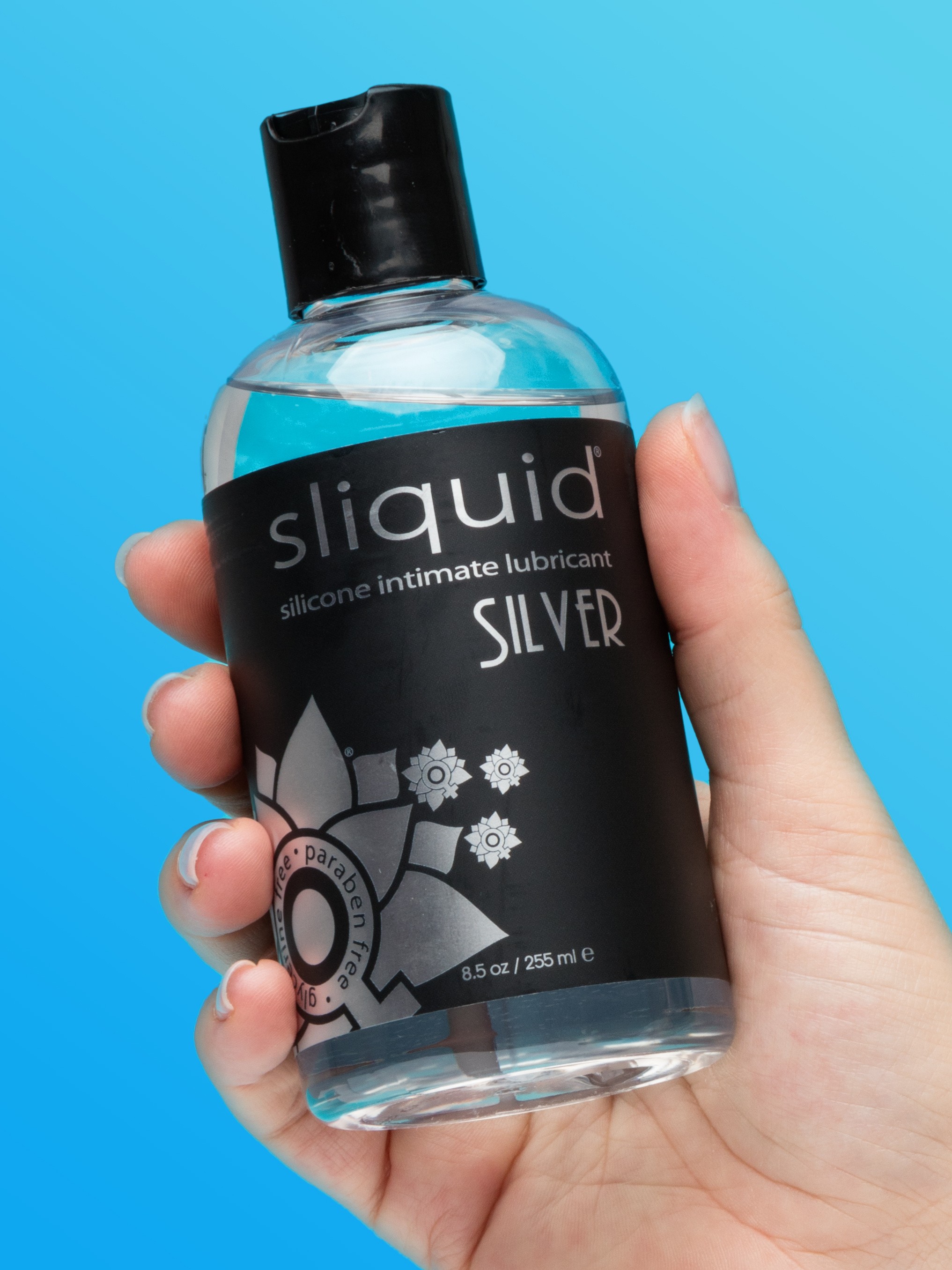 Sliquid Silver Luxury Silicone Lubricant 255ml, , hi-res