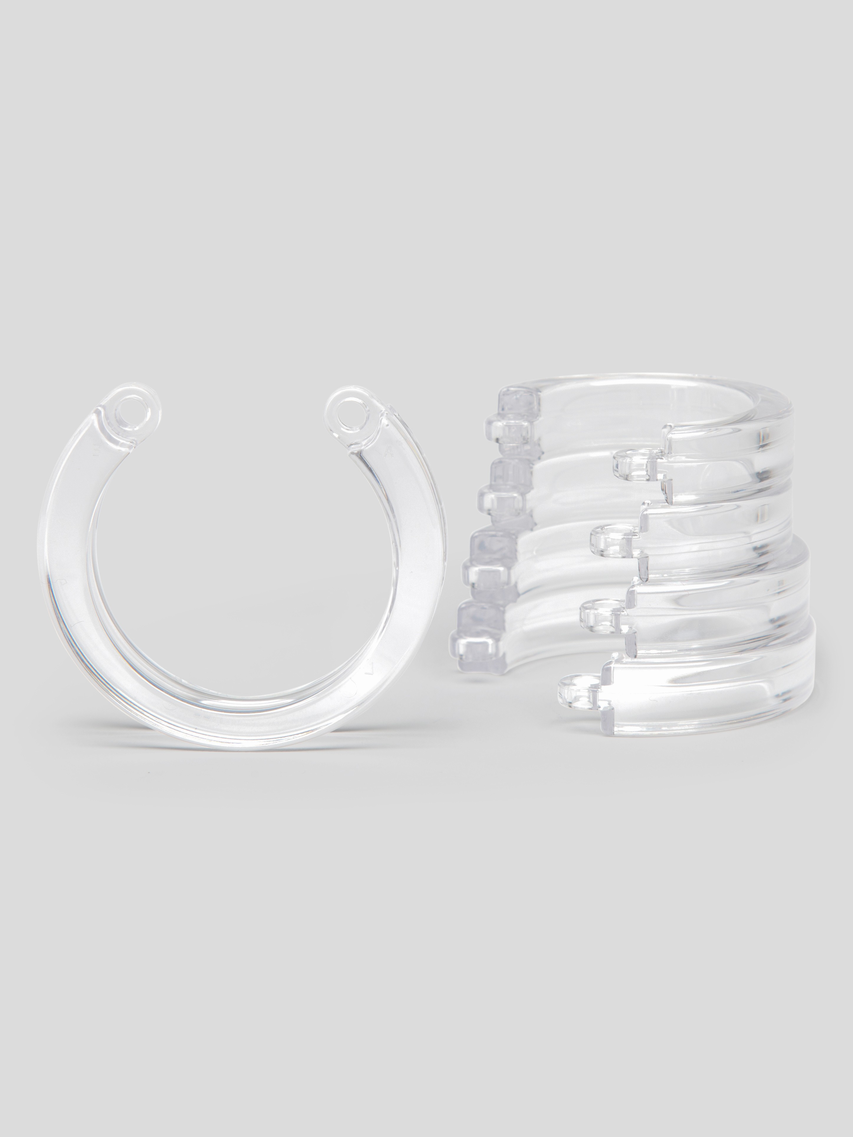 CB-6000 Male Chastity Cage Kit, Clear, hi-res