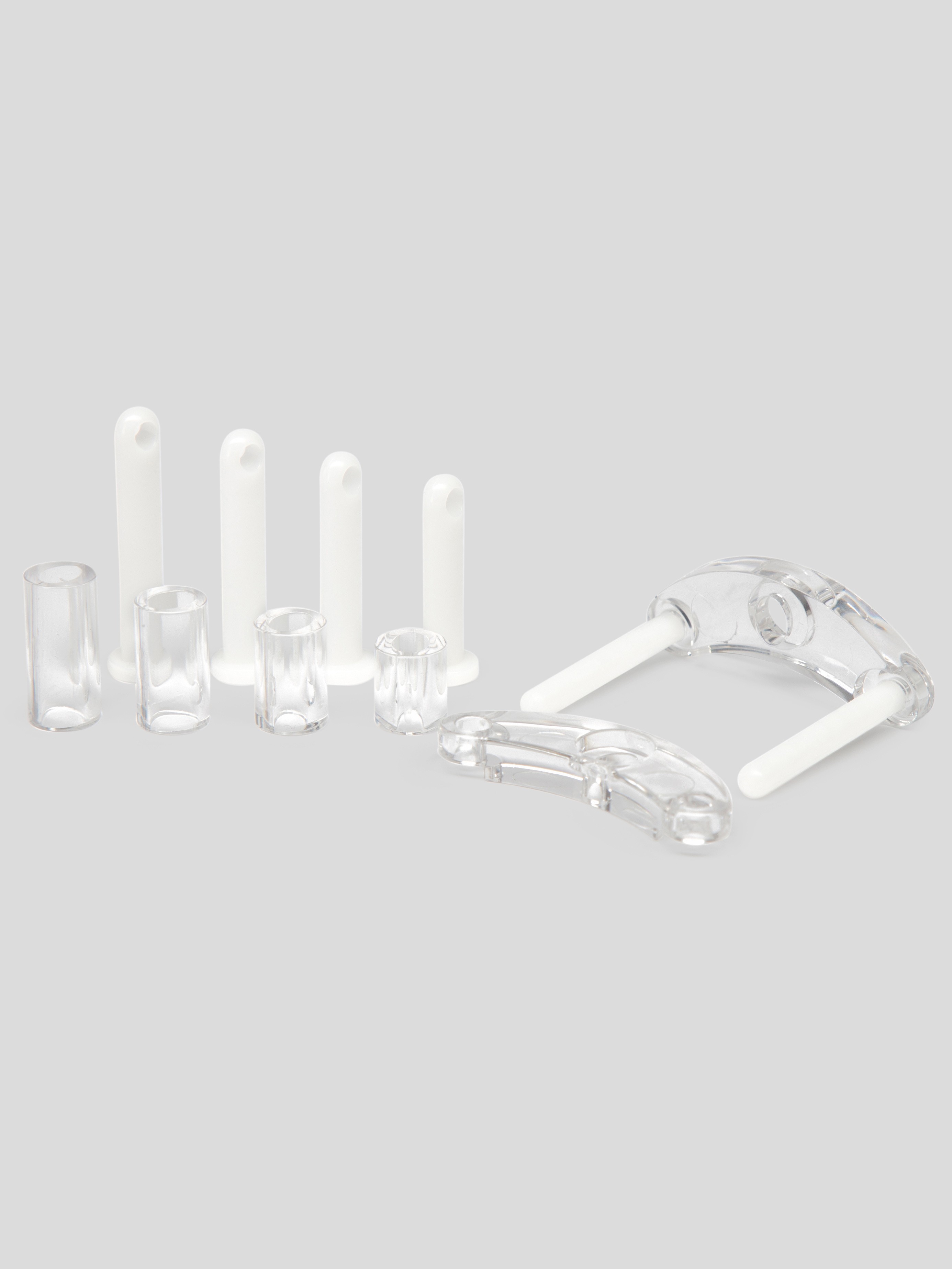 CB-6000 Male Chastity Cage Kit, Clear, hi-res