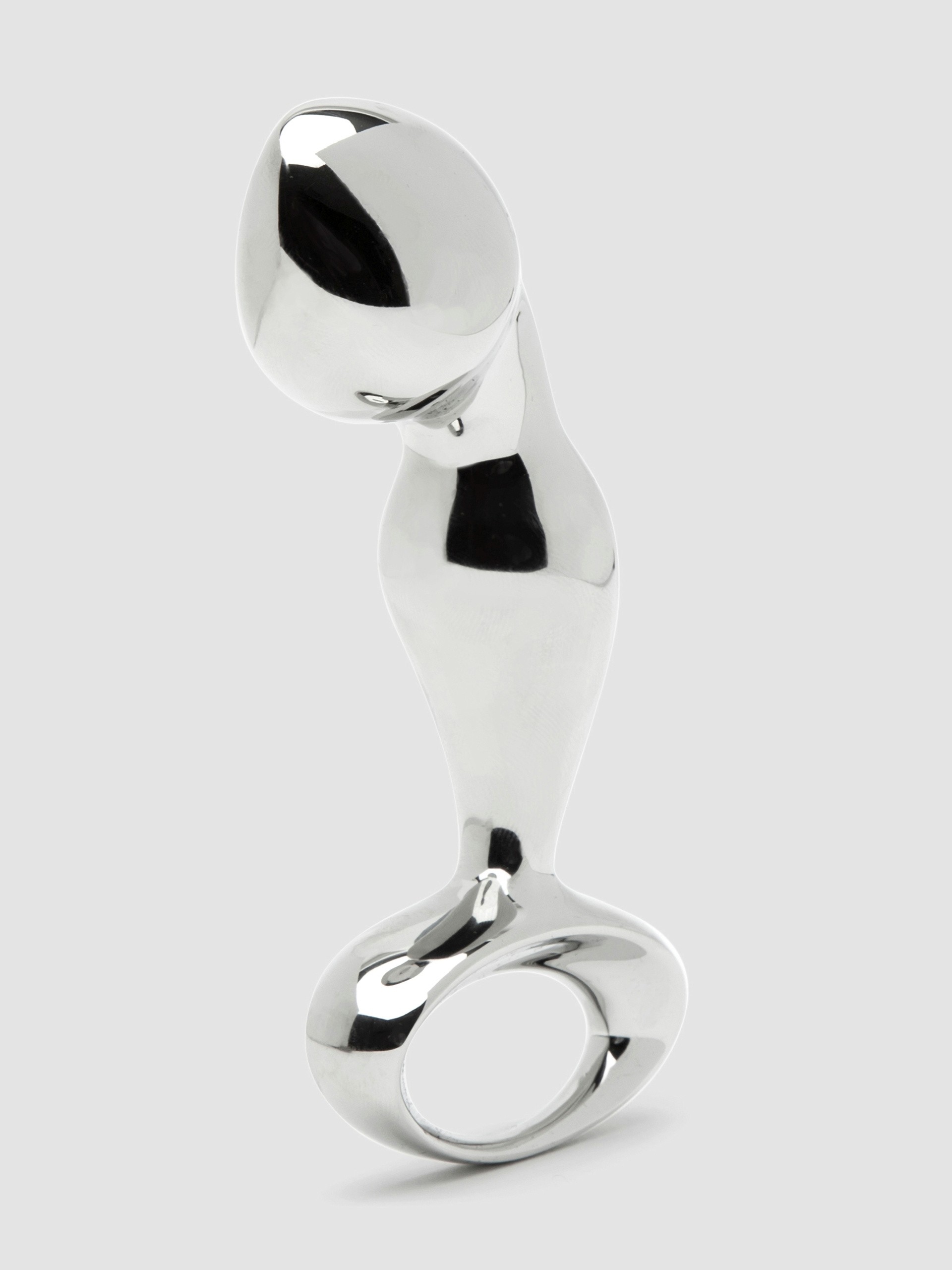 njoy Pure Fun Stainless Steel P-Spot Butt Plug, Silver, hi-res