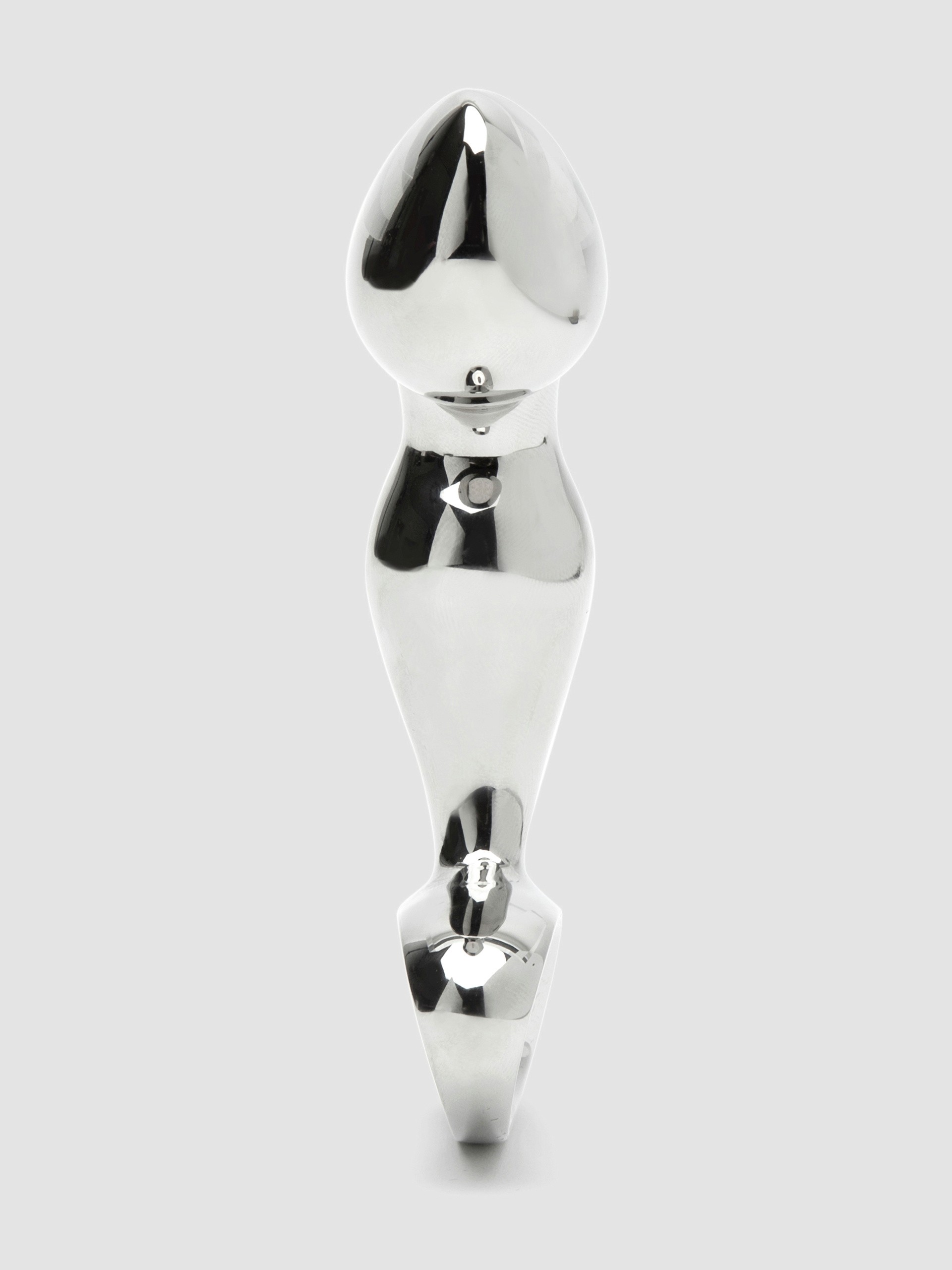 njoy Pure Fun Stainless Steel P-Spot Butt Plug, Silver, hi-res