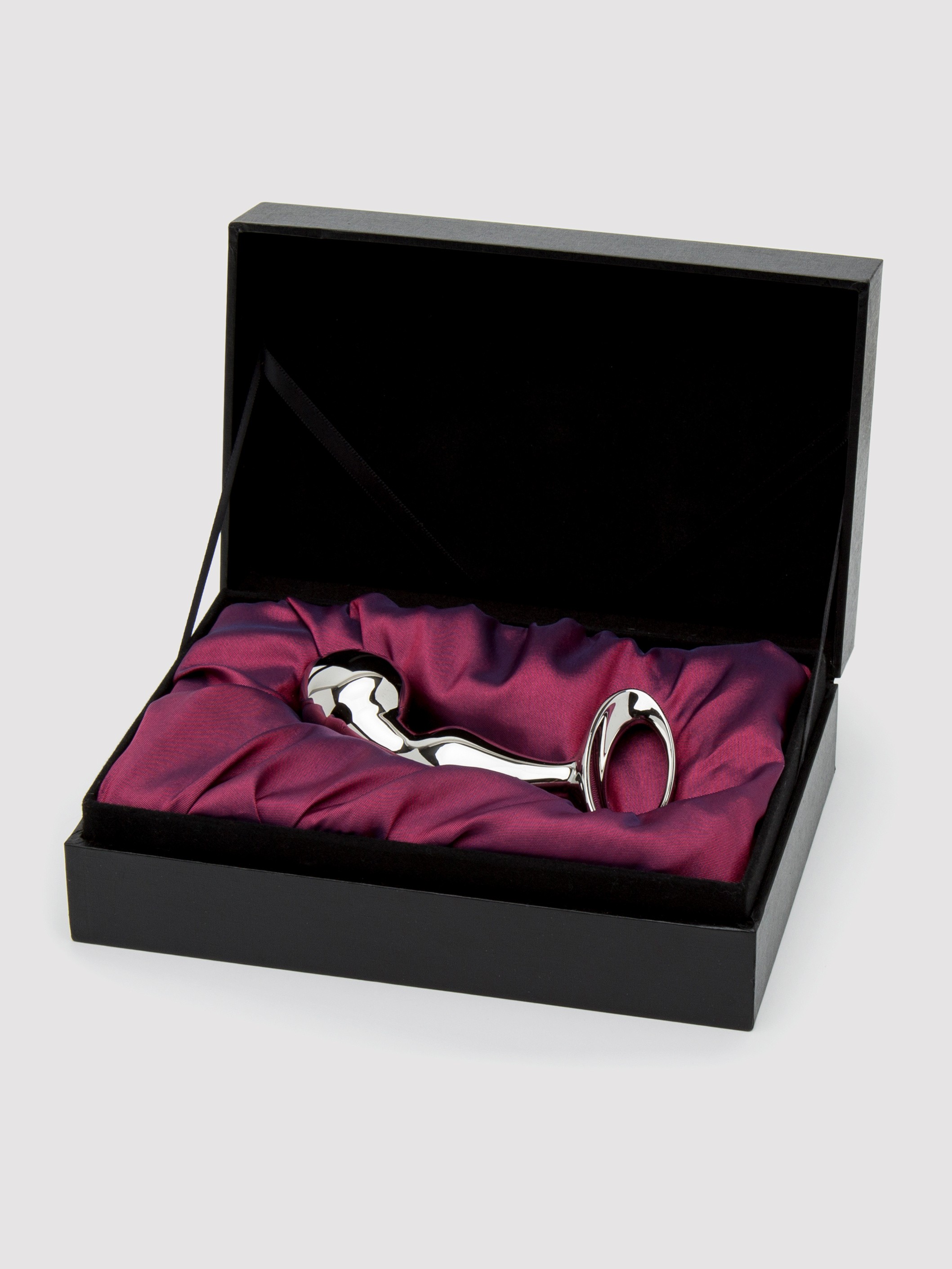 njoy Pure Fun Stainless Steel P-Spot Butt Plug, Silver, hi-res