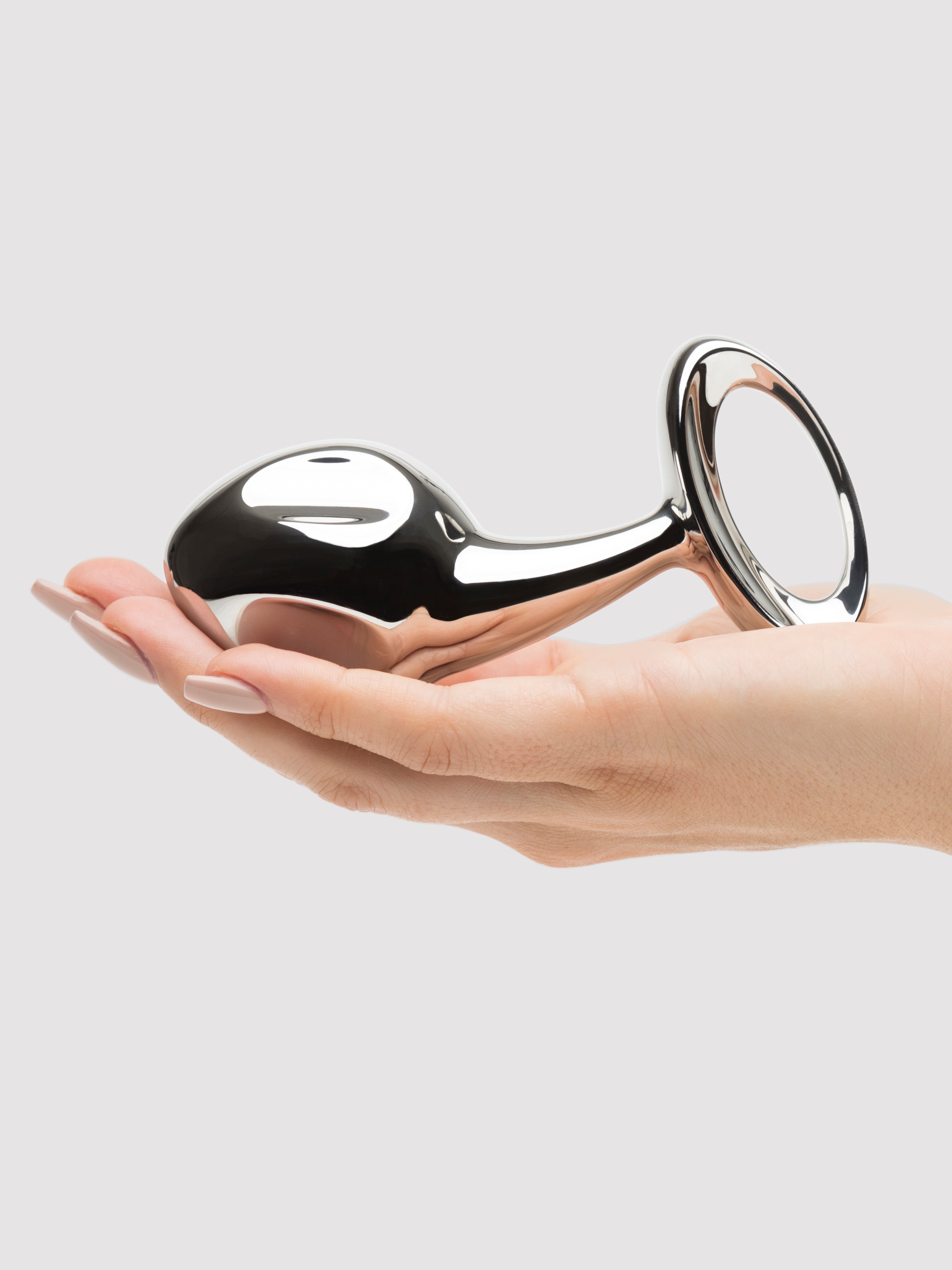 njoy Pure Plug 2.0 Extra Large Stainless Steel Butt Plug 3.5 Inch, Silver, hi-res