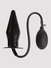 Cock Locker Large Inflatable Butt Plug 7.5 Inch, Black, hi-res