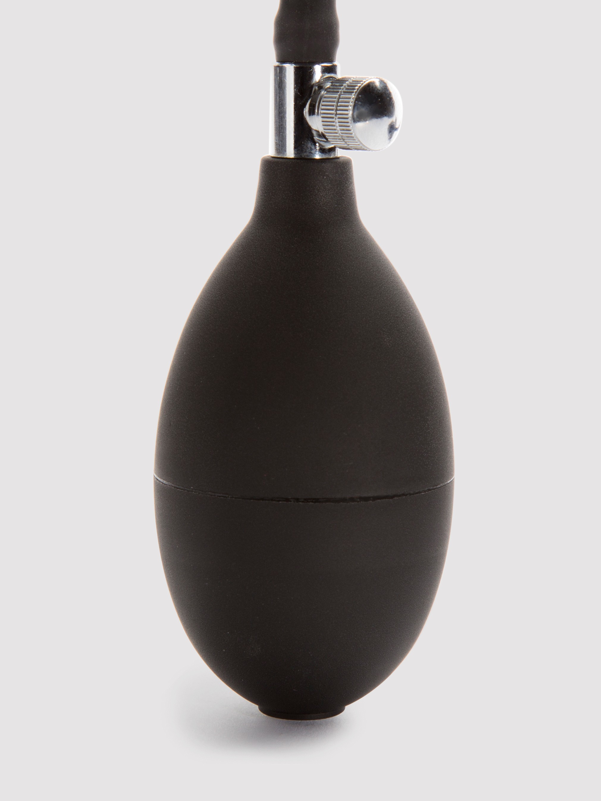 Cock Locker Large Inflatable Butt Plug 7.5 Inch, Black, hi-res