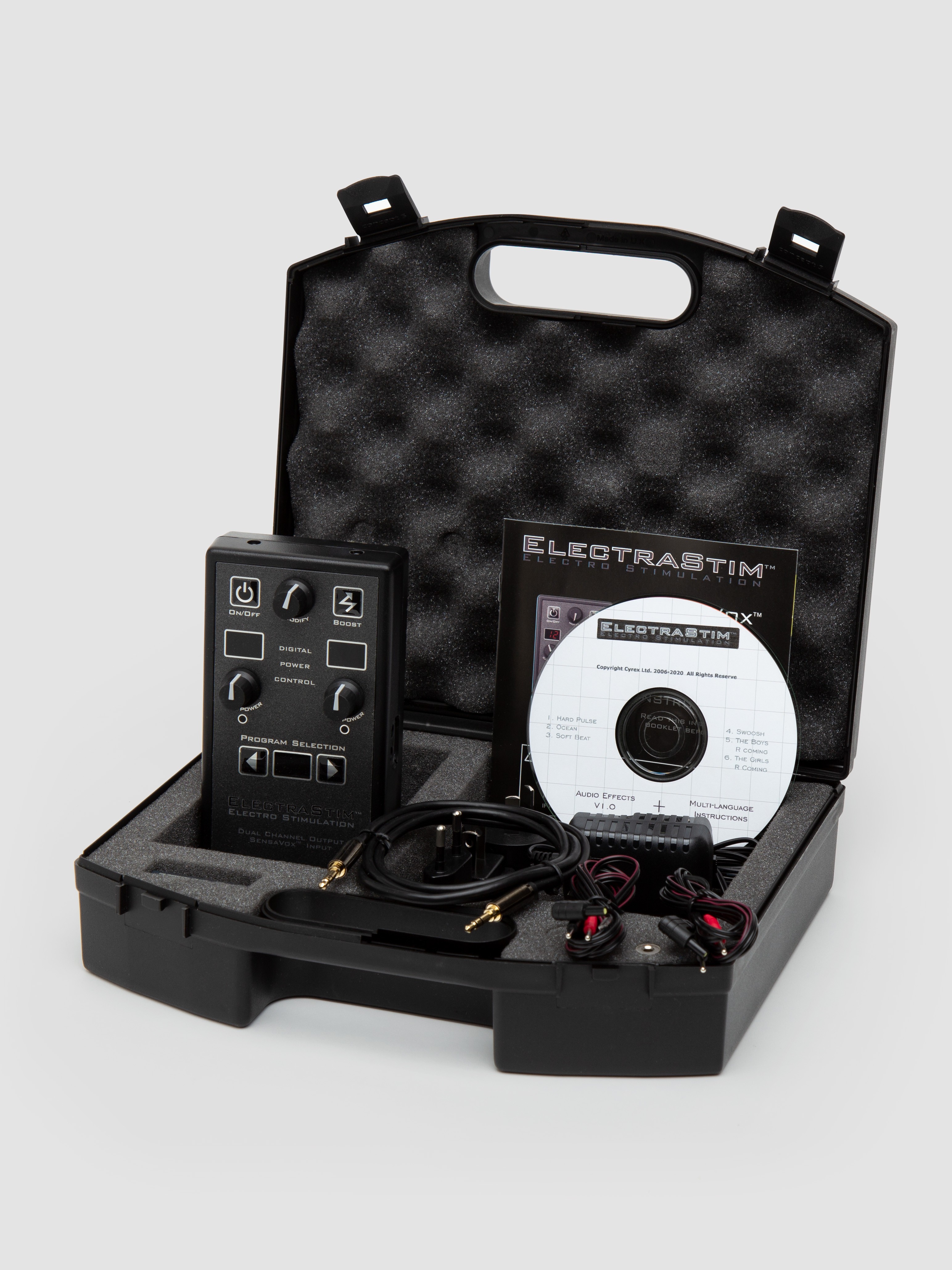 ElectraStim EM140 SensaVox Power Unit Dual Channel Electrosex Kit, Black, hi-res