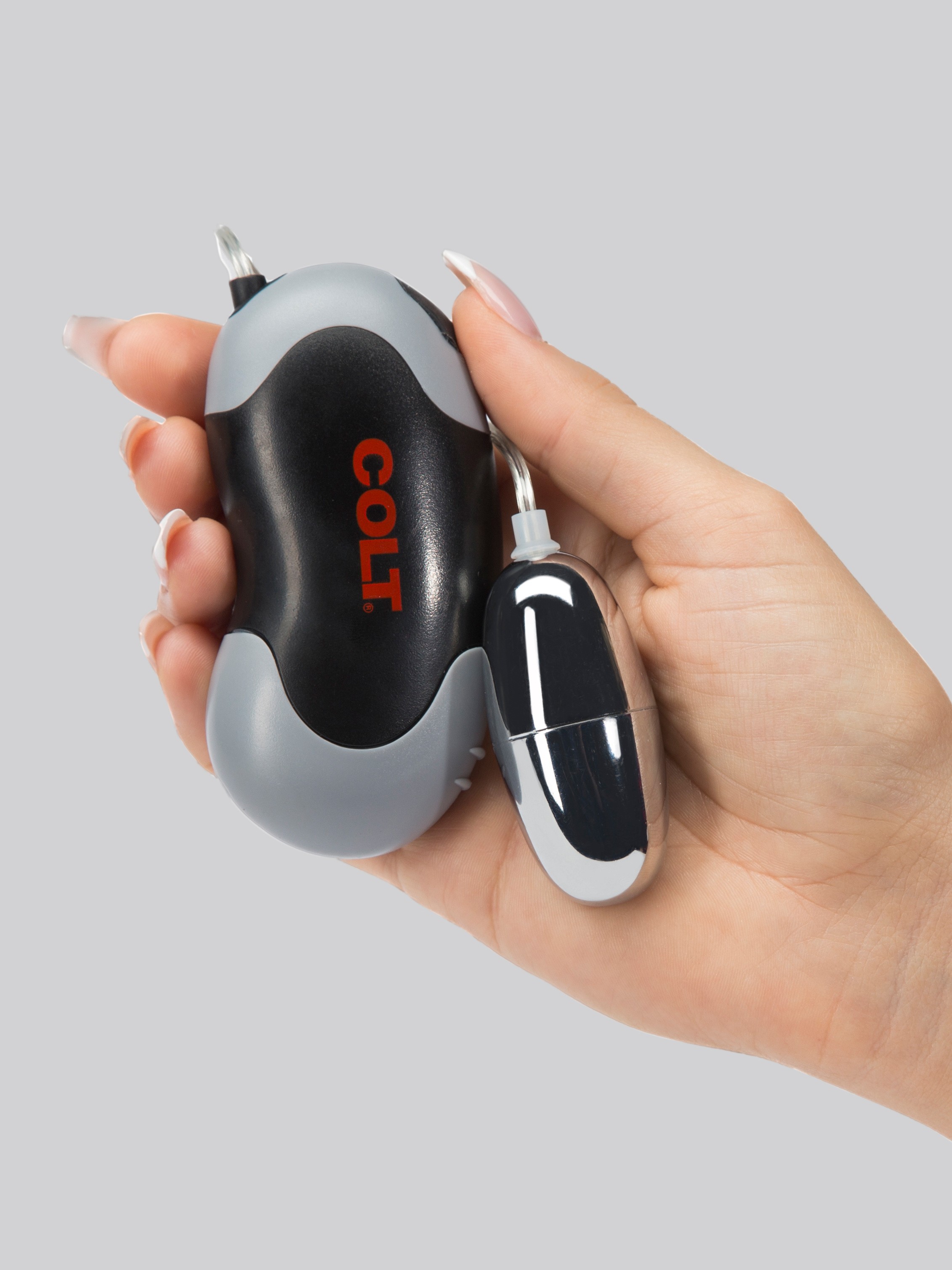 Colt Xtreme Turbo Power Egg Vibrator, Silver, hi-res