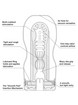 TENGA Ultra Size Edition Deep Throat Onacup, Clear, hi-res