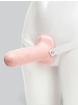 Doc Johnson Strappy Hollow Penis Extender 9 Inch, Flesh Pink, hi-res