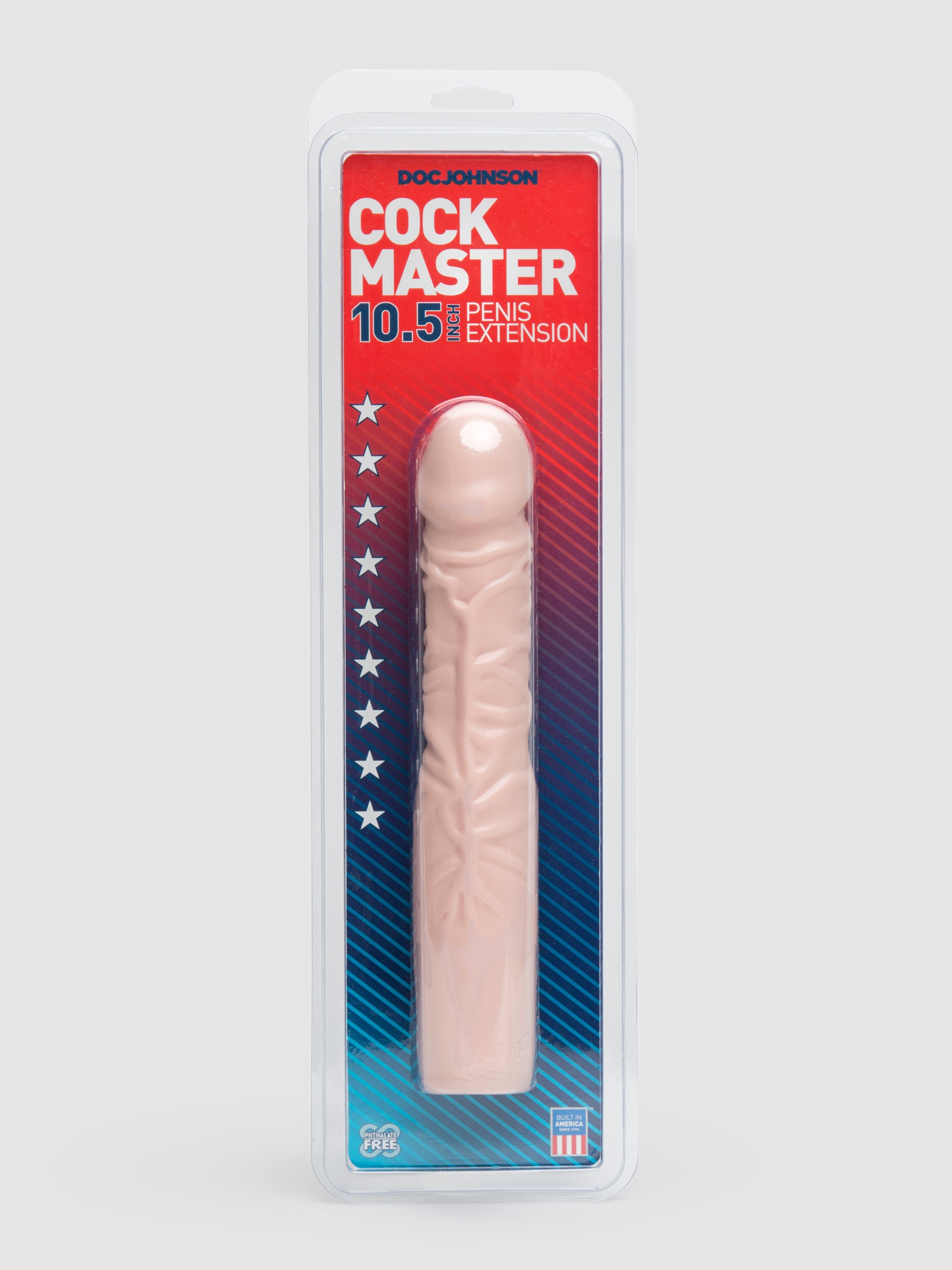 Doc Johnson Cock Master Large Penis Extender 10 Inch, Flesh Pink, hi-res