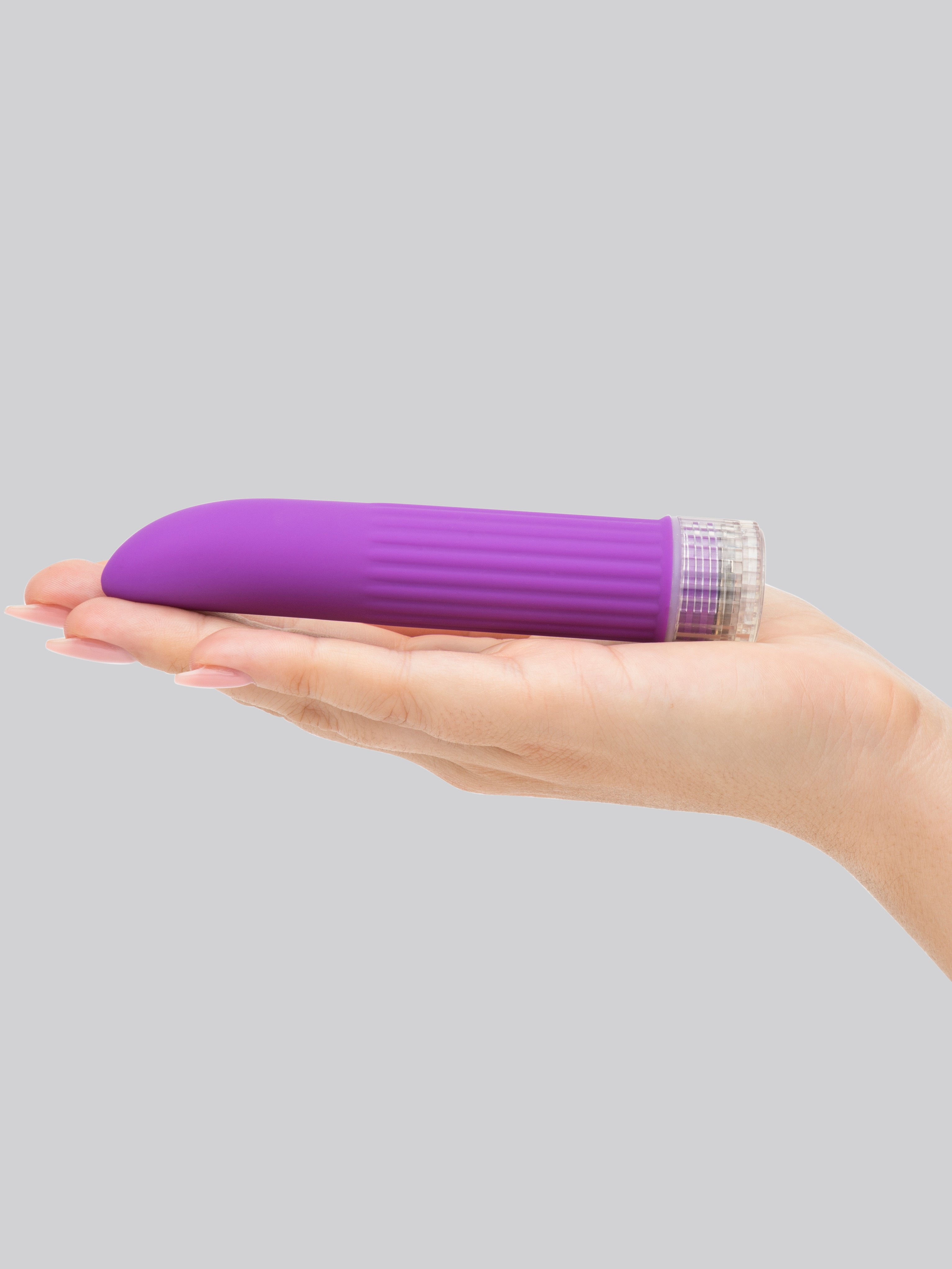 Mystim Ribbed Ball Dildo, Silver, hi-res