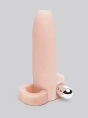 Real Feel Vibrating Penis Girth Enhancer with Ball Loop, Flesh Pink, hi-res