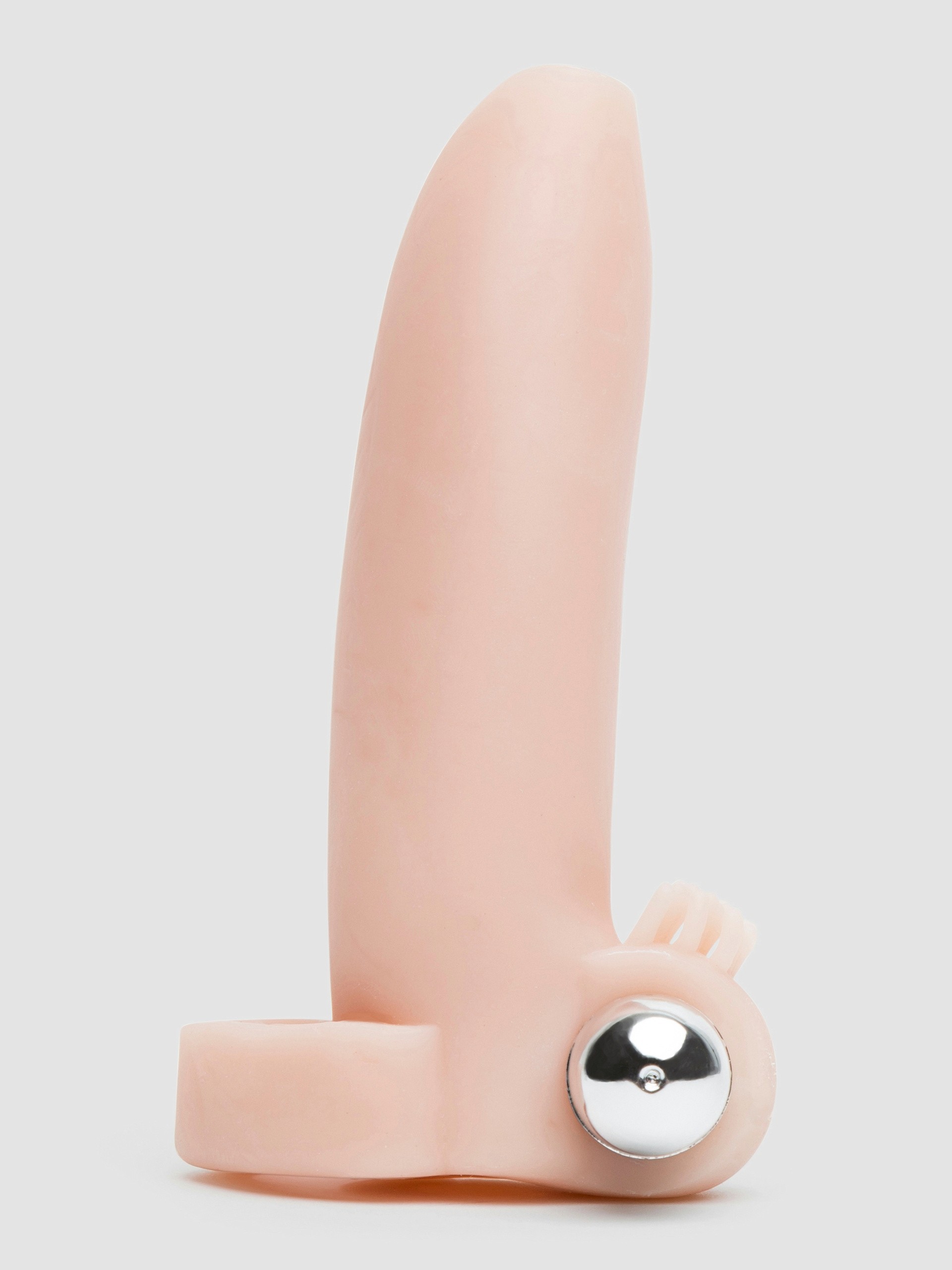 Real Feel Vibrating Penis Girth Enhancer with Ball Loop, Flesh Pink, hi-res