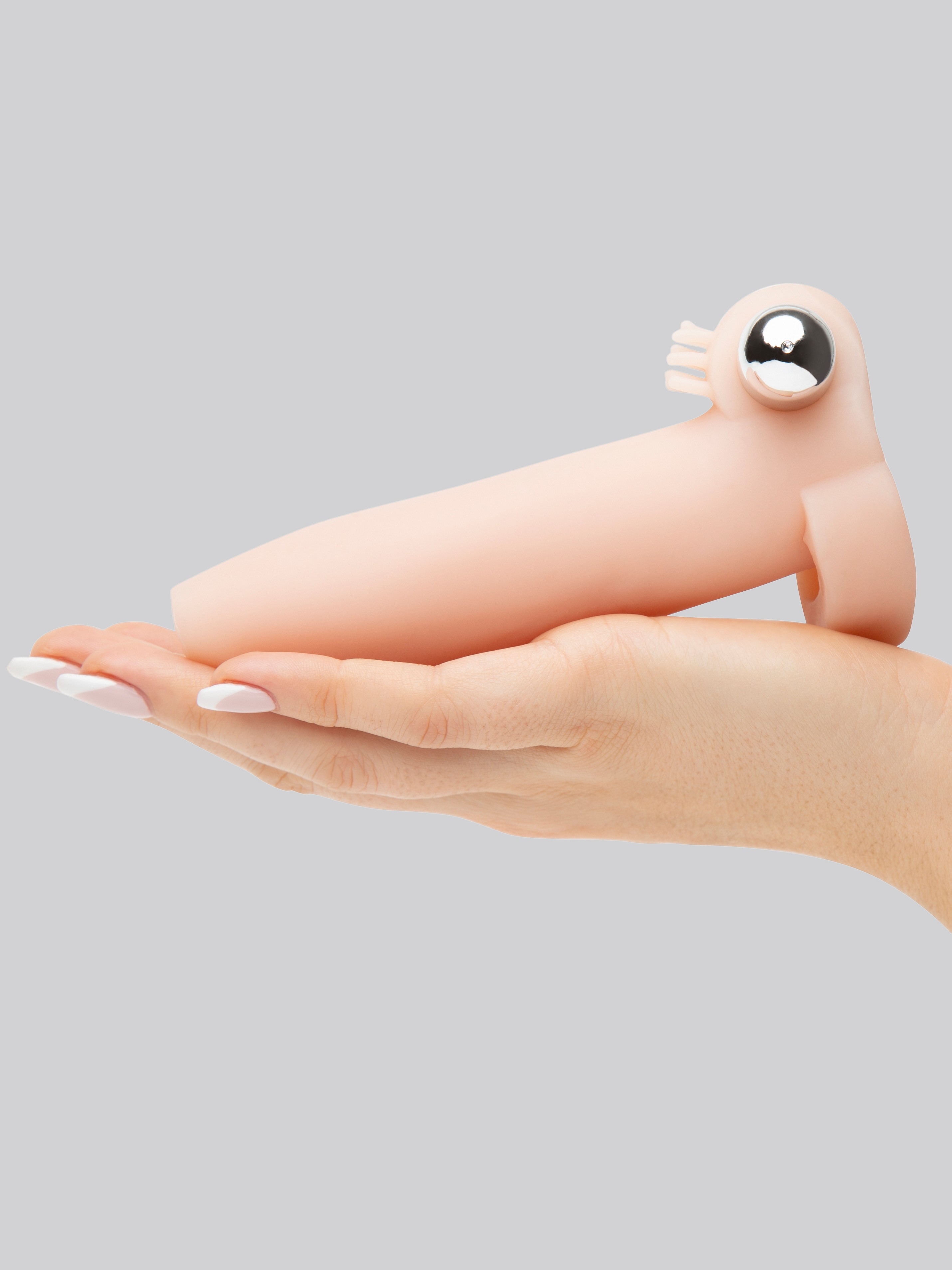 Real Feel Vibrating Penis Girth Enhancer with Ball Loop, Flesh Pink, hi-res