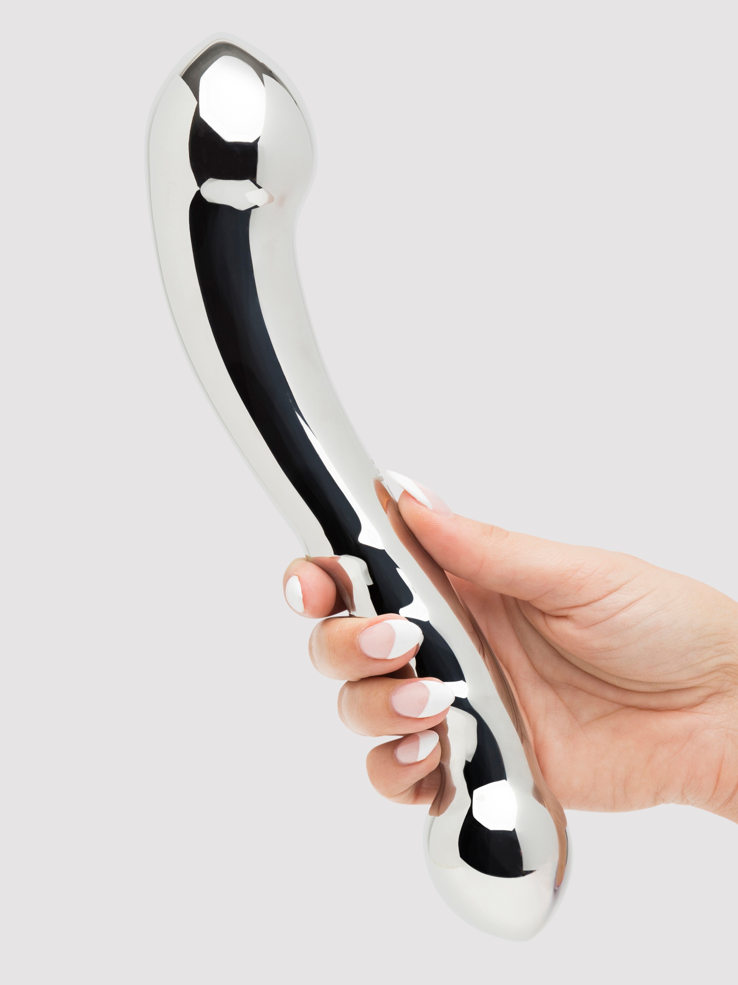 njoy Eleven Extra Large Stainless Steel Dildo, Silver, hi-res