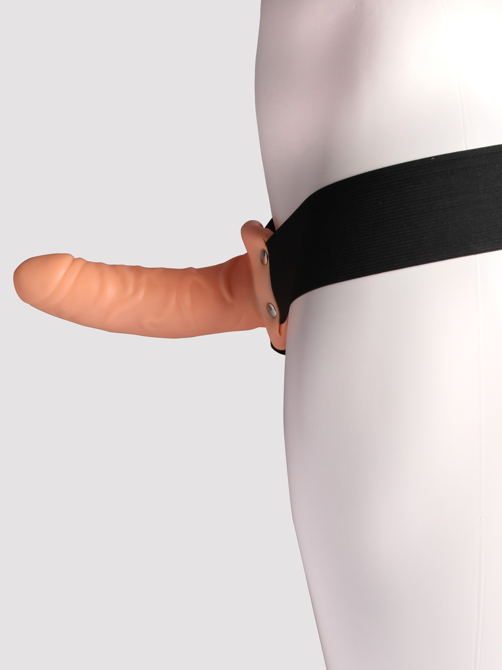 Fetish Fantasy Unisex Hard-On Hollow Extender 6 Inch, Flesh Pink, hi-res