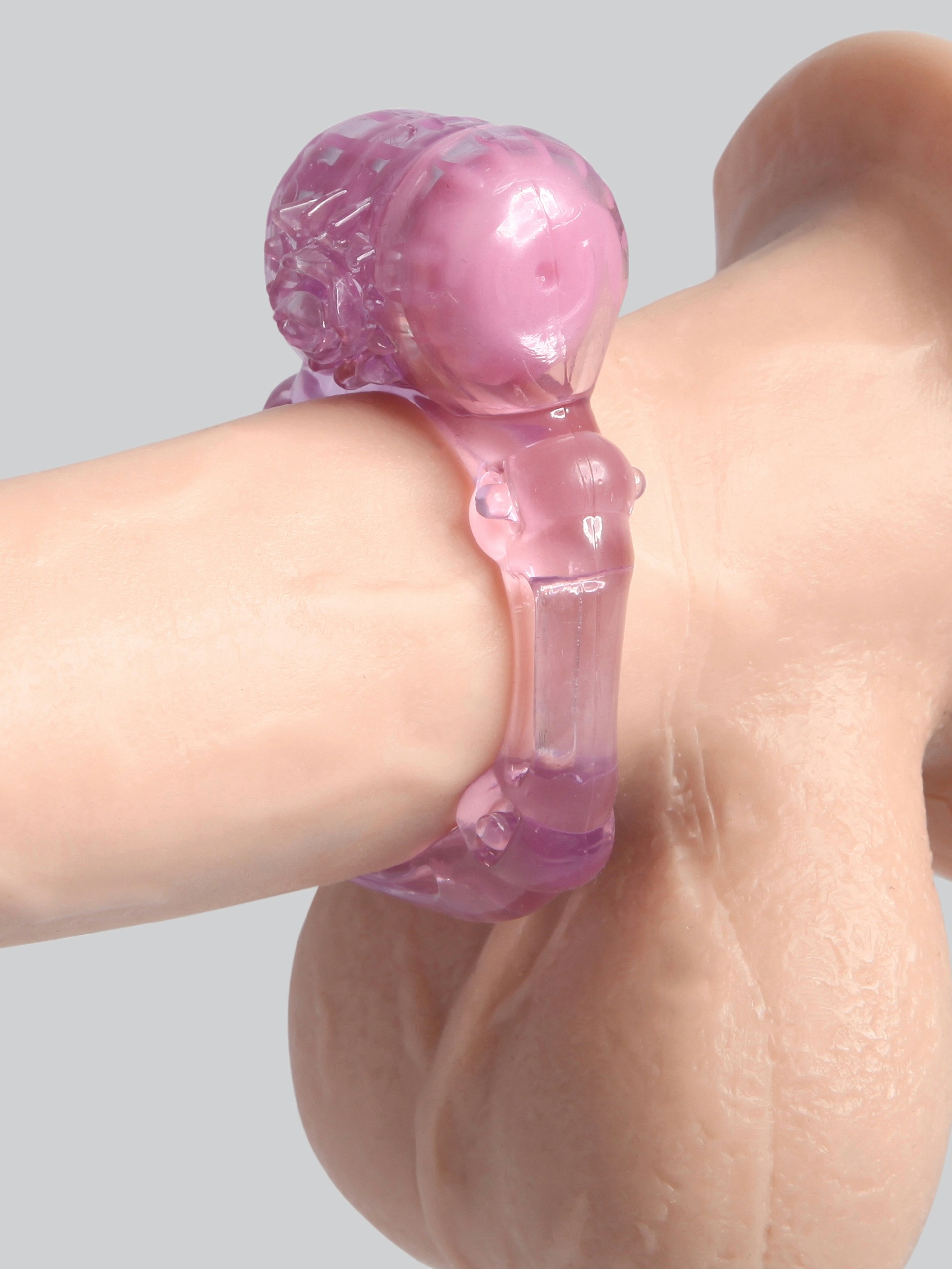BASICS Vibrating Waterproof Cock Ring, Purple, hi-res