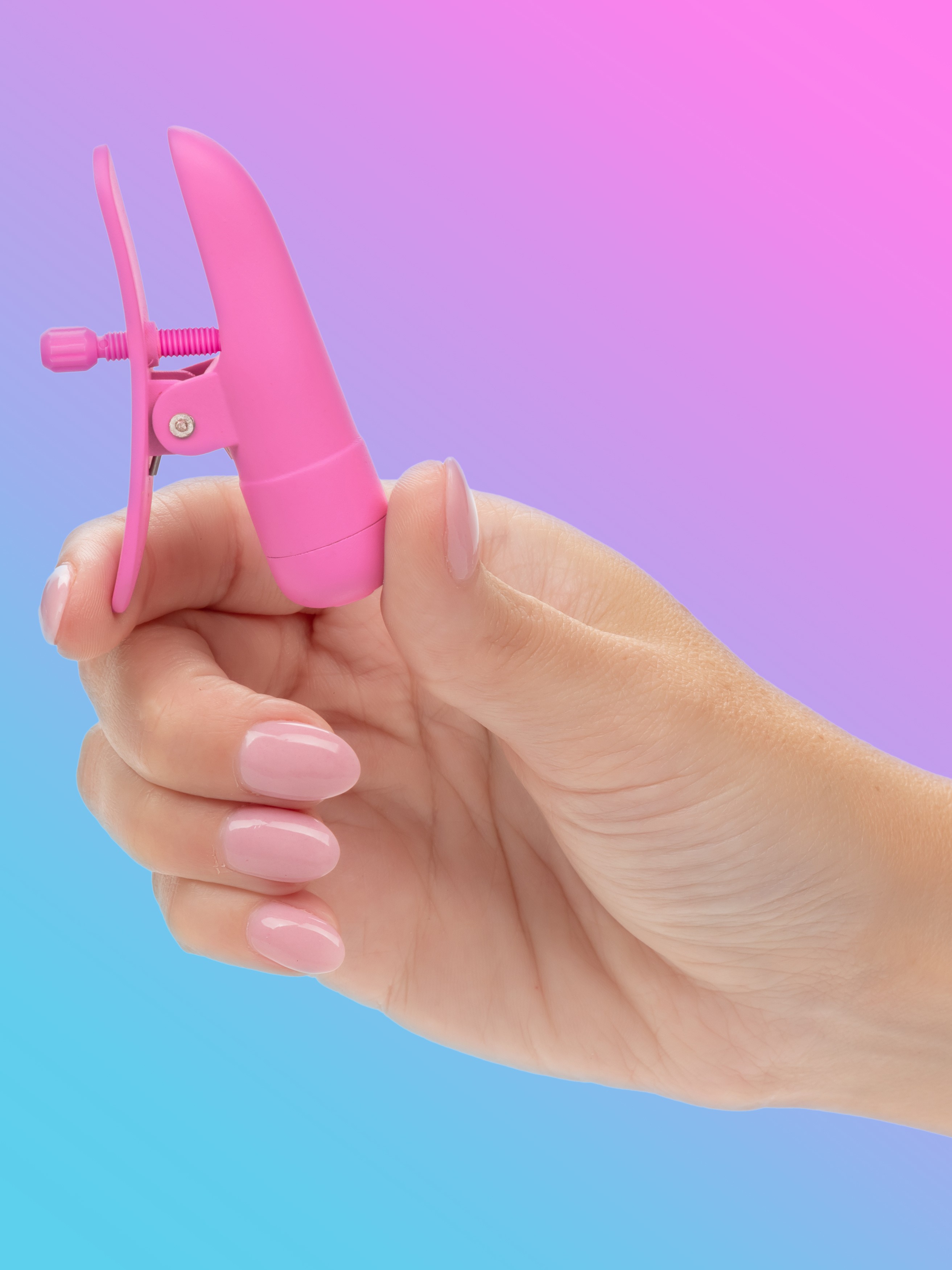 Nipplettes Rechargeable Nipple Clamps, Pink, hi-res