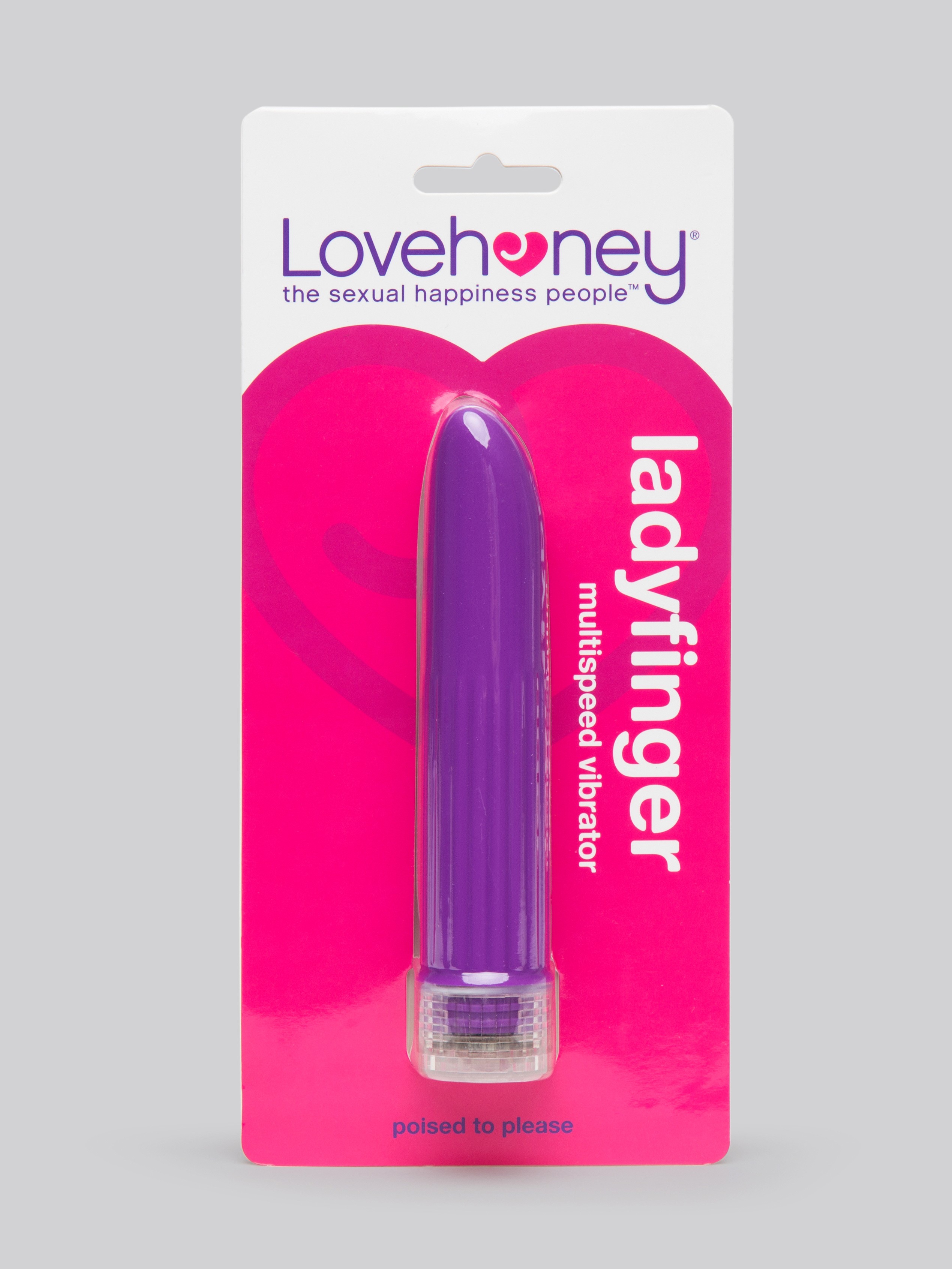 Lovehoney Ladyfinger Classic Vibrator 5 Inch, Purple, hi-res