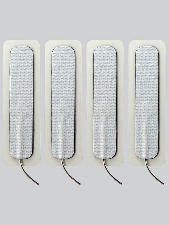 Longues électrodes unipolaires (boîte de 4), ElectraStim, Blanc, hi-res