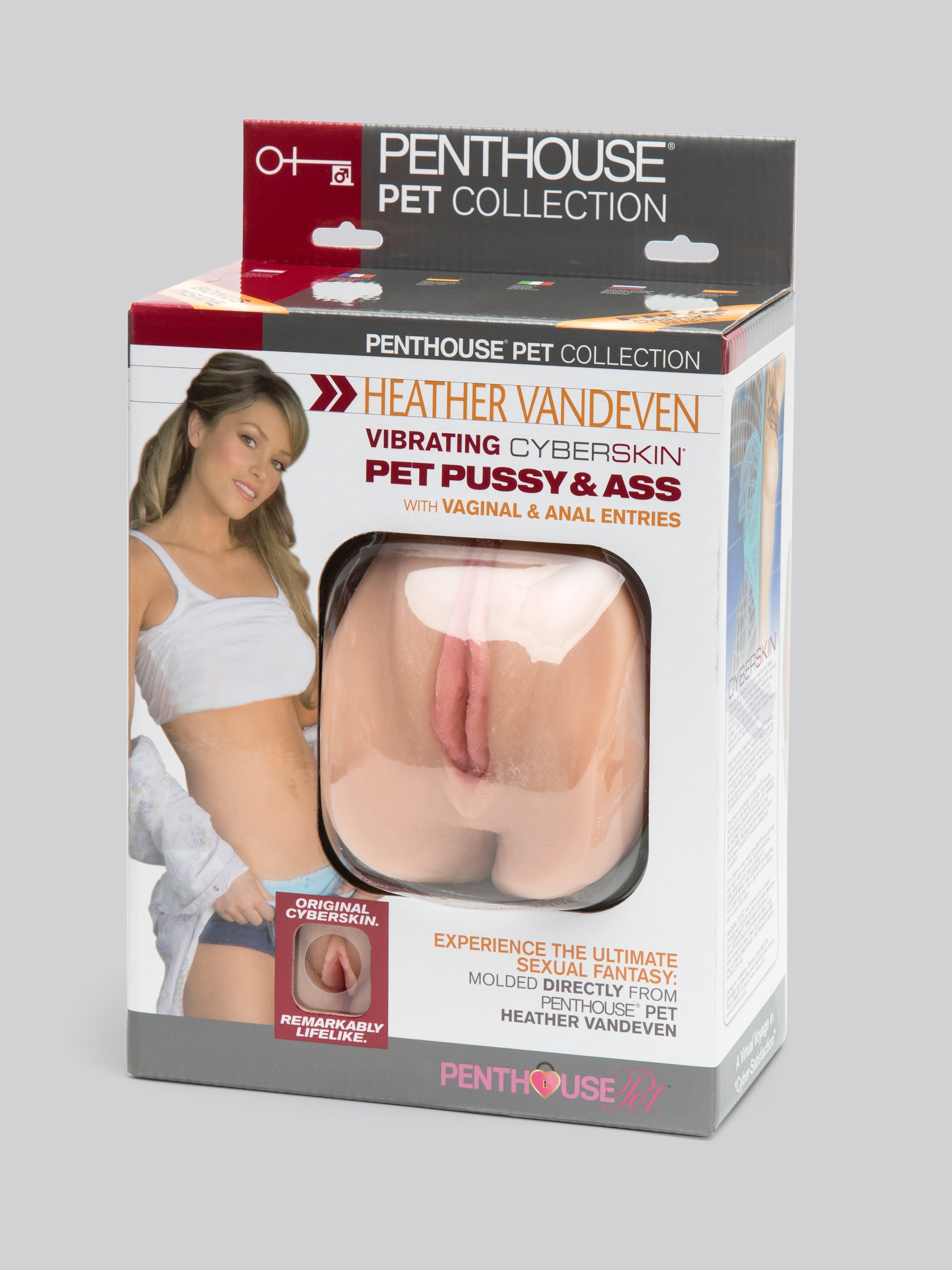 Penthouse Pet Heather Vandeven CyberSkin Vibrating Pussy and Ass, Flesh Pink, hi-res