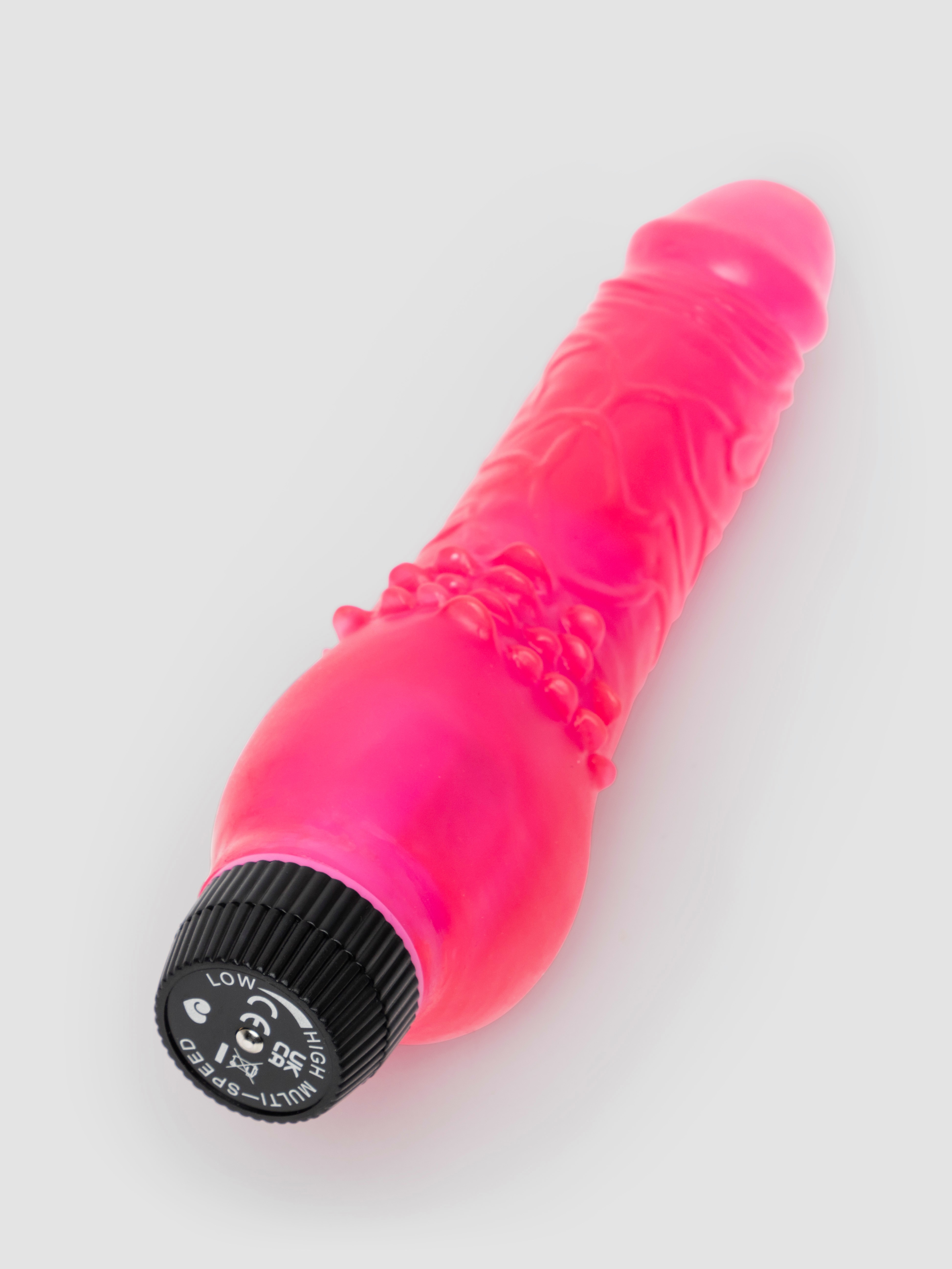 BASICS Realistic Dildo Vibrator 6 Inch, Pink, hi-res