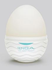 TENGA Egg Wavy Textured Male Masturbator, Clear, hi-res