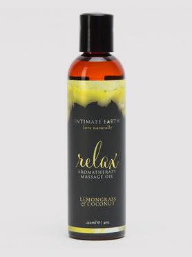 Intimate Earth Aromatherapy Relaxing Lemongrass & Coconut Massage Oil 120ml