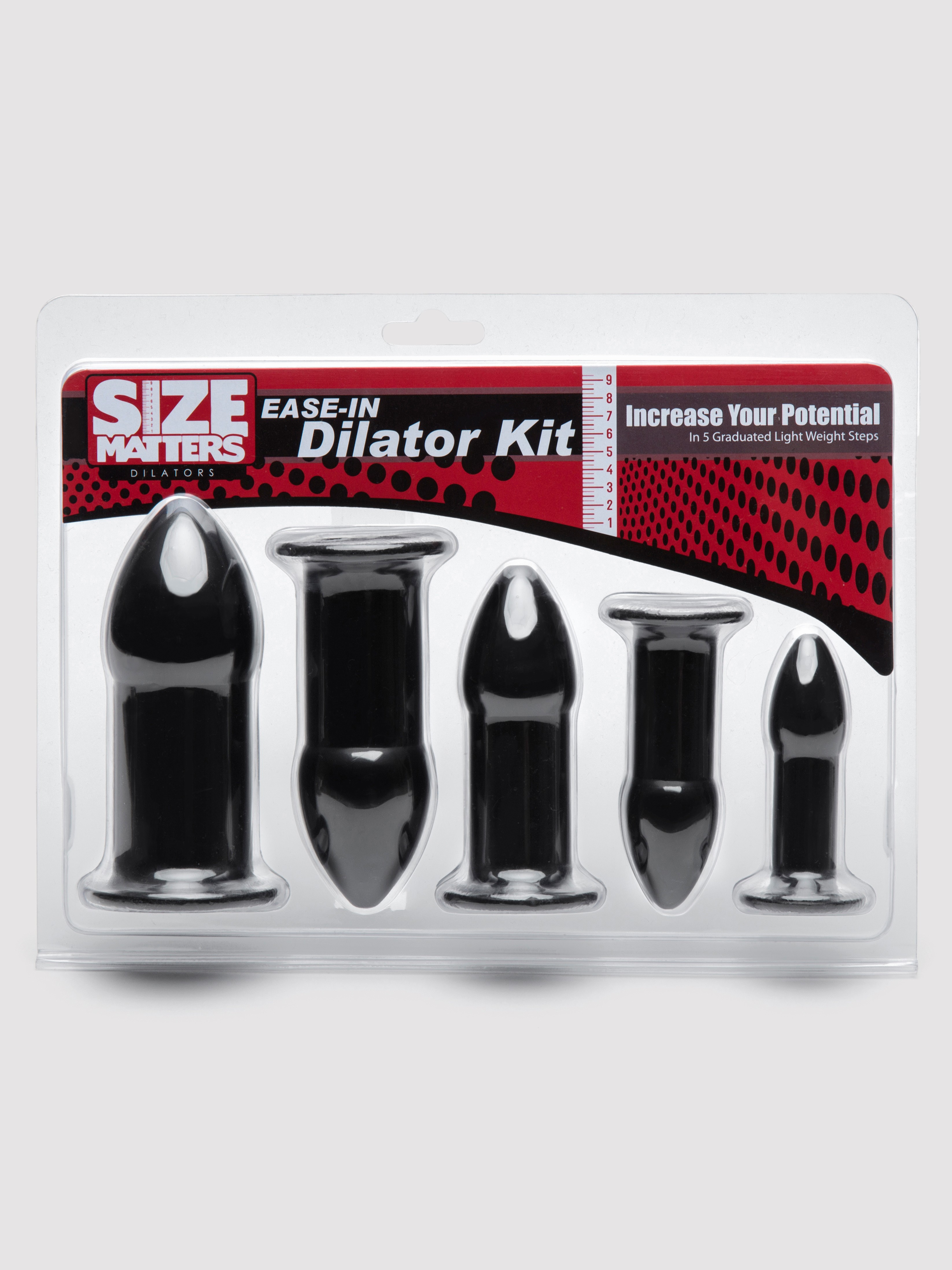 Size Matters Magnum Ease-In Anal Dilator Kit, Black, hi-res