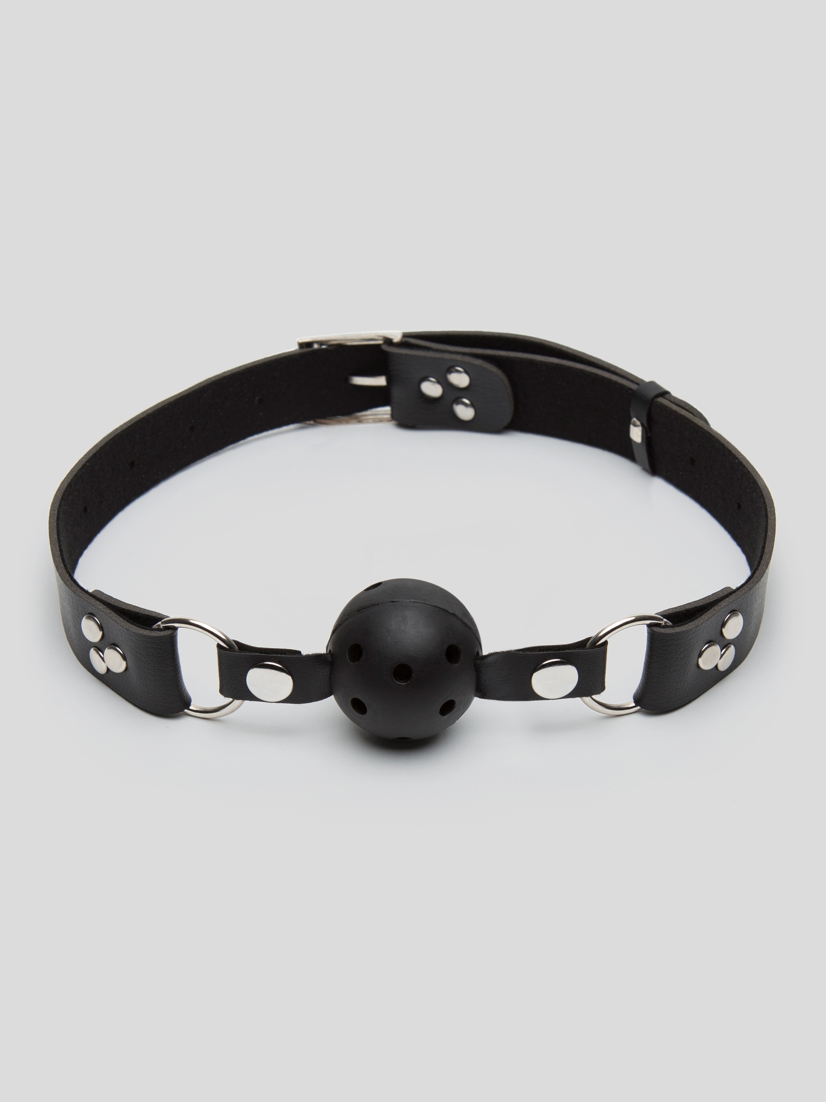 Fetish Fantasy Breathable Ball Gag Training System (3 Balls), Black, hi-res