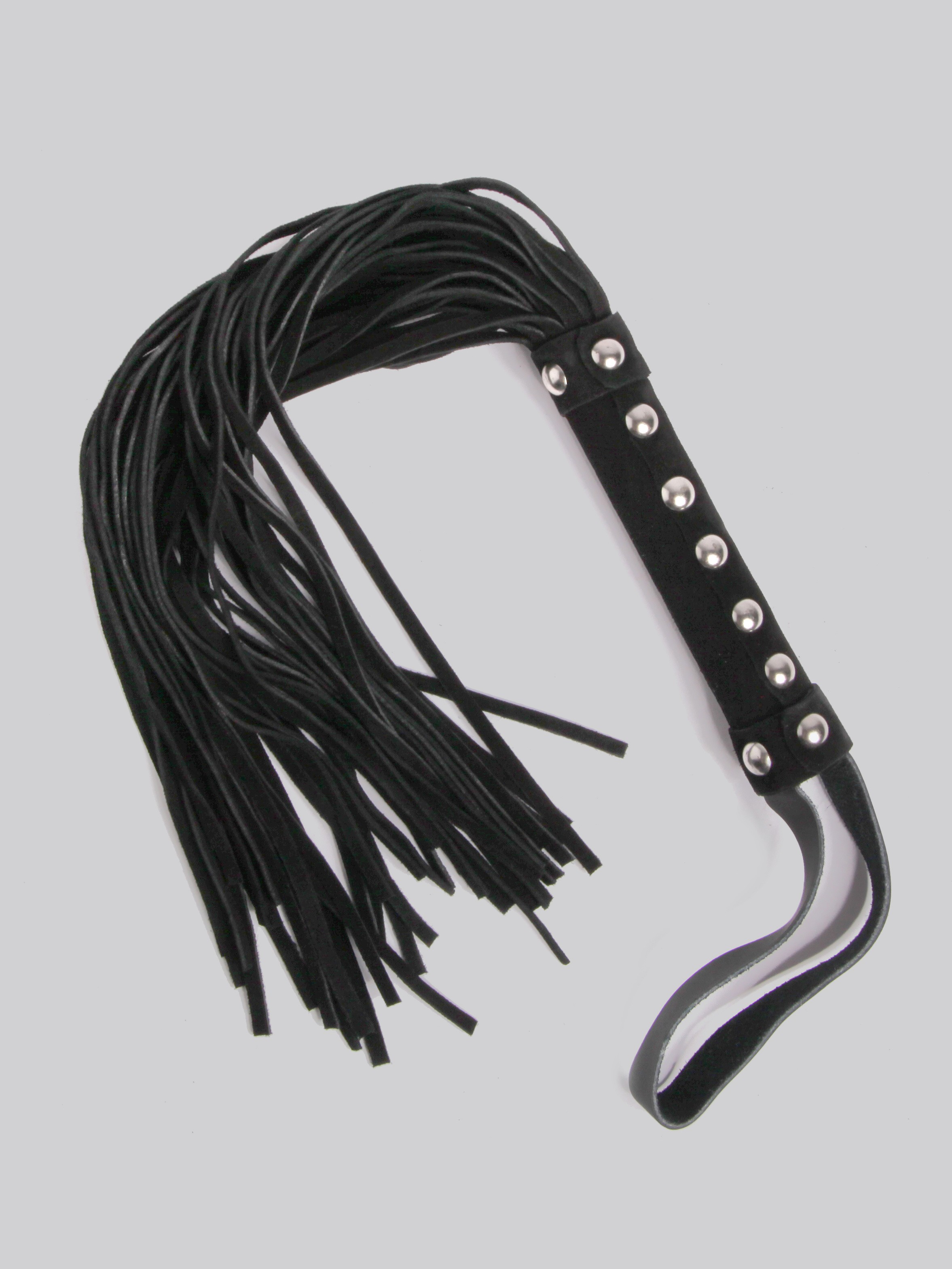 Bondage Boutique Advanced Extra Long Suede Flogger, Black, hi-res
