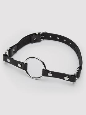 Bondage Boutique Advanced Leather and Metal O-Ring Gag 1.75 Inches