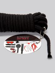 Corde de bondage japonais en coton 10 m, Bondage Boutique, Noir, hi-res