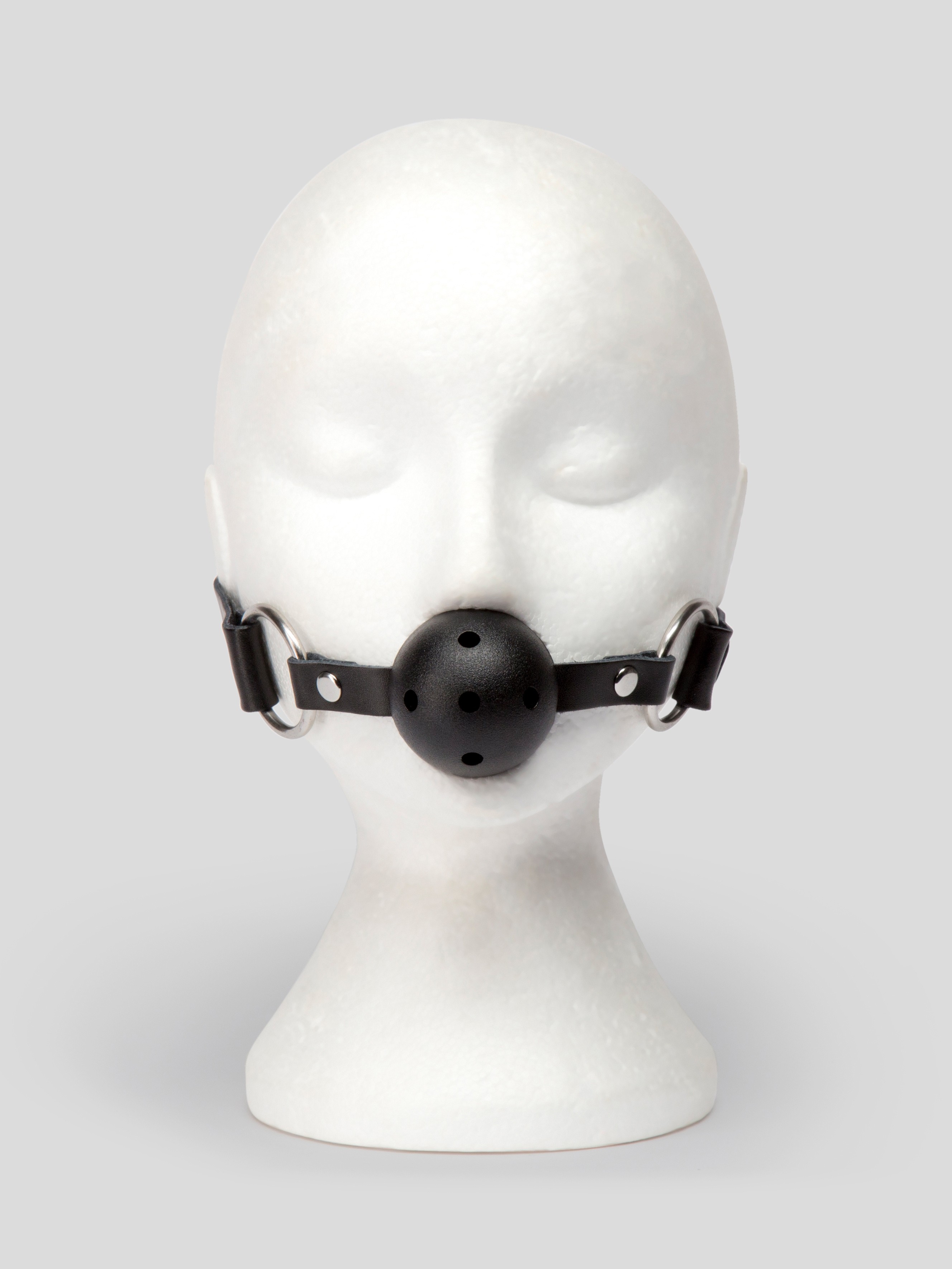 Bondage Boutique Open Wide XL Breathable Ball Gag, Black, hi-res