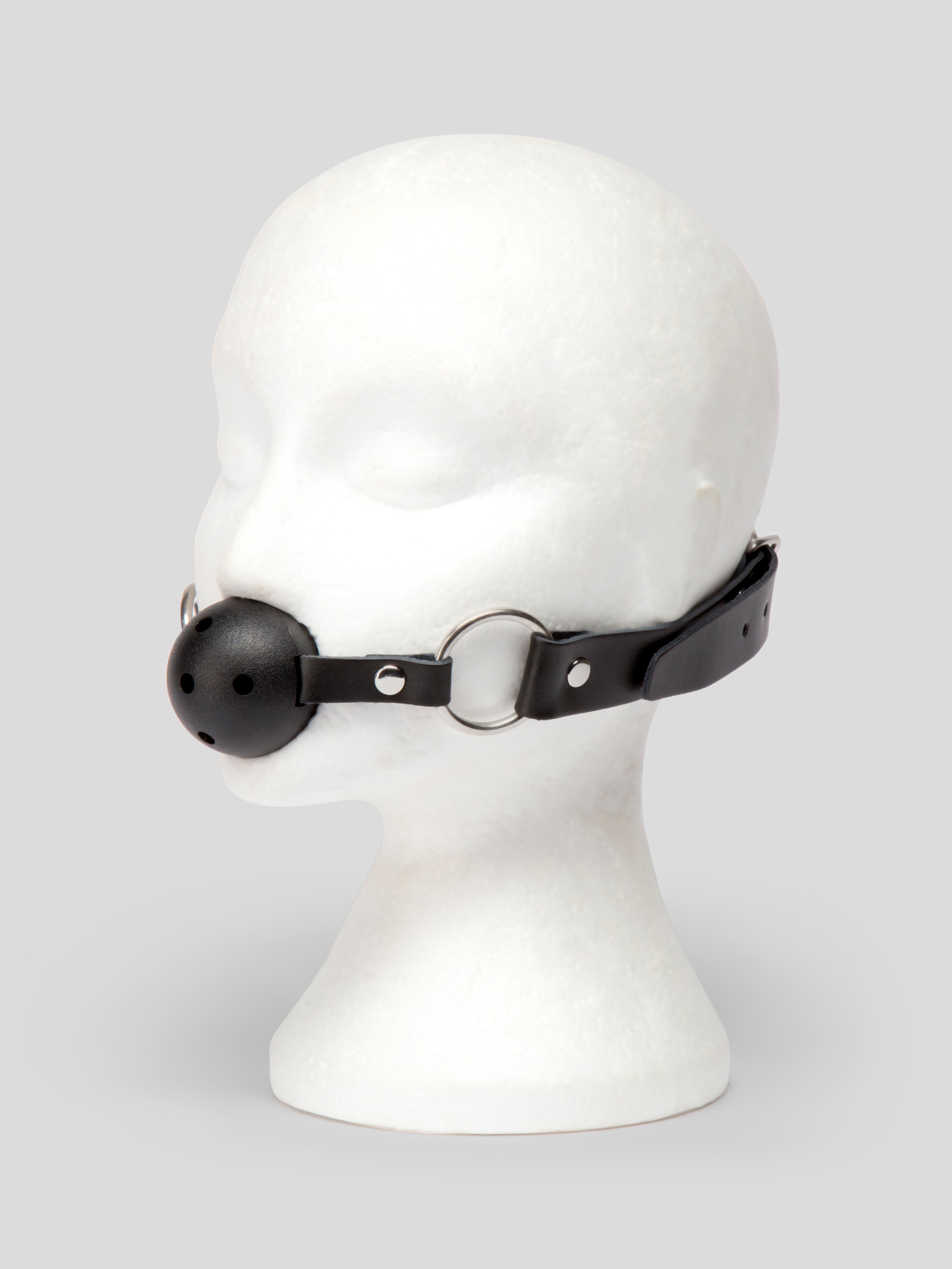 Bondage Boutique Open Wide XL Breathable Ball Gag, Black, hi-res