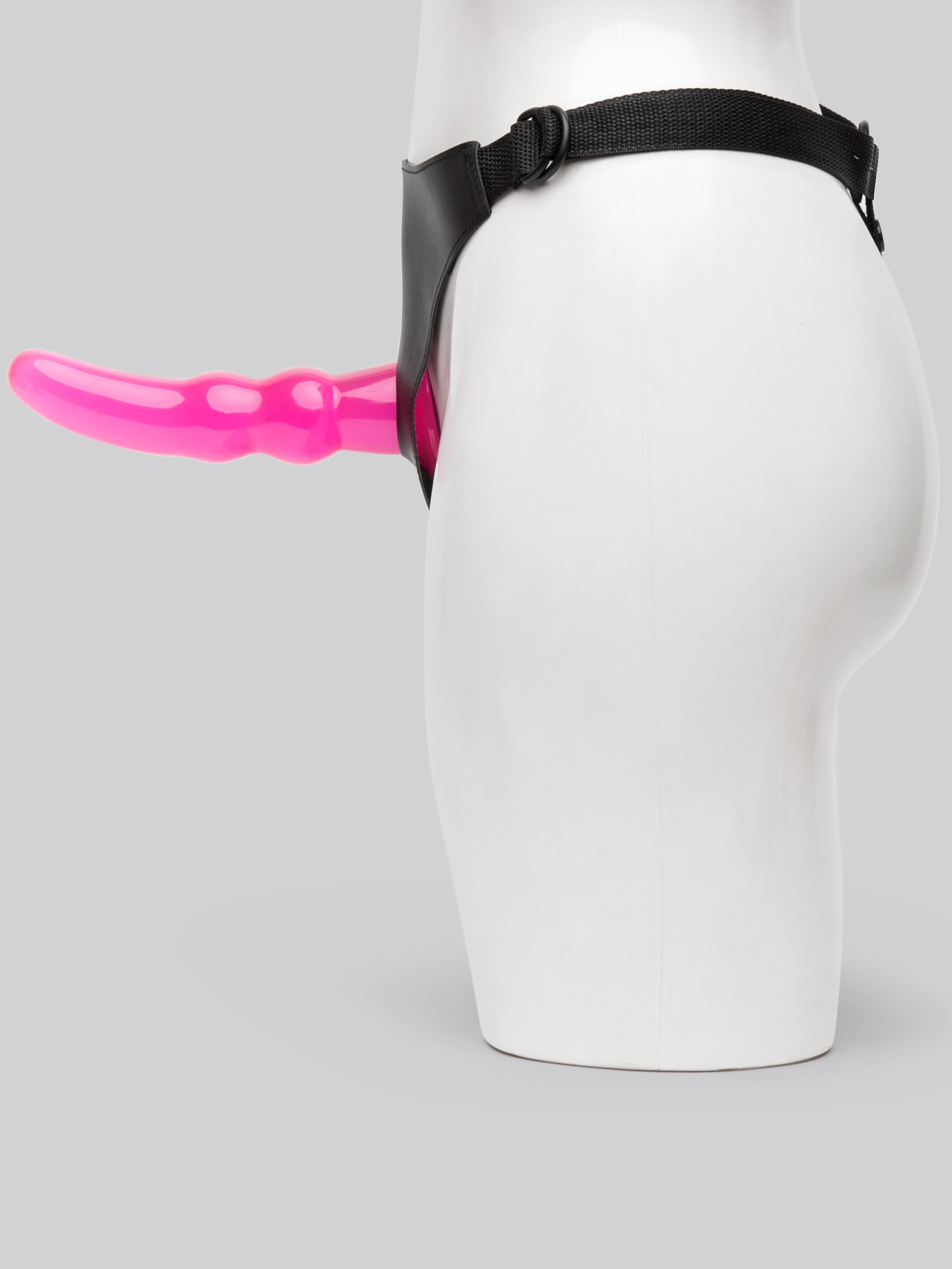 Double Tip Unisex Strap-On Harness Kit with 2 Dildos, Black, hi-res