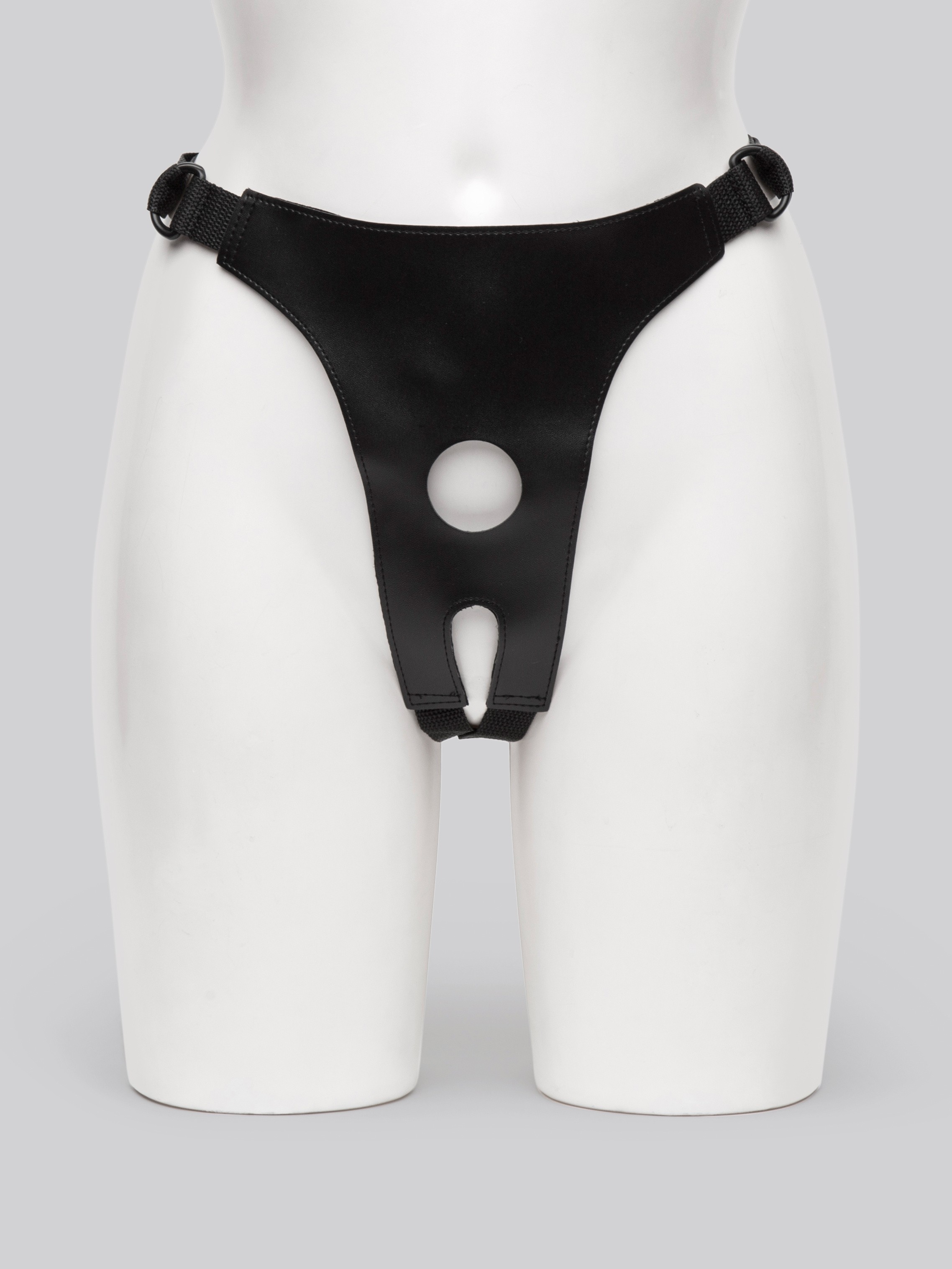 Double Tip Unisex Strap-On Harness Kit with 2 Dildos, Black, hi-res