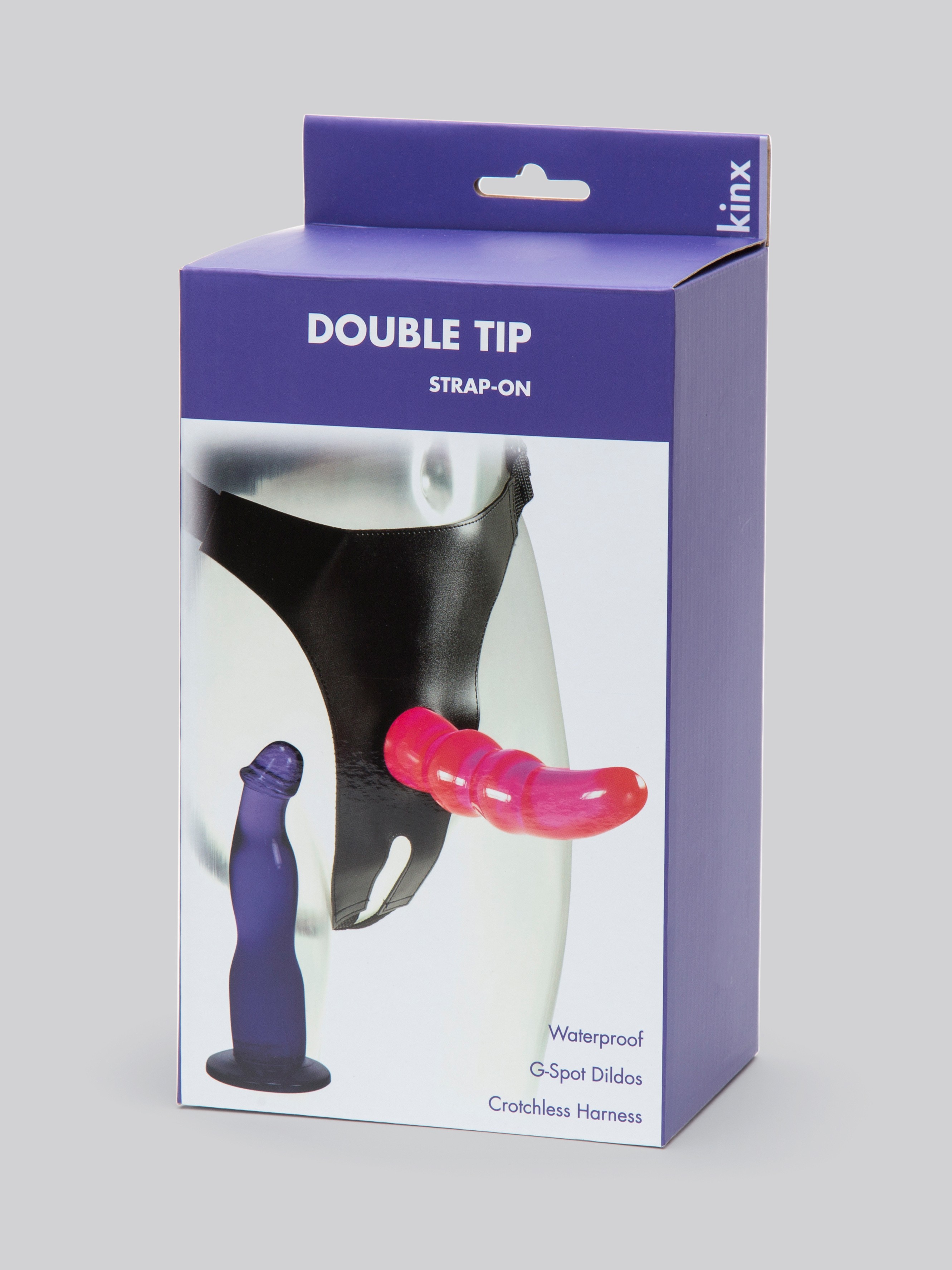 Double Tip Unisex Strap-On Harness Kit with 2 Dildos, Black, hi-res