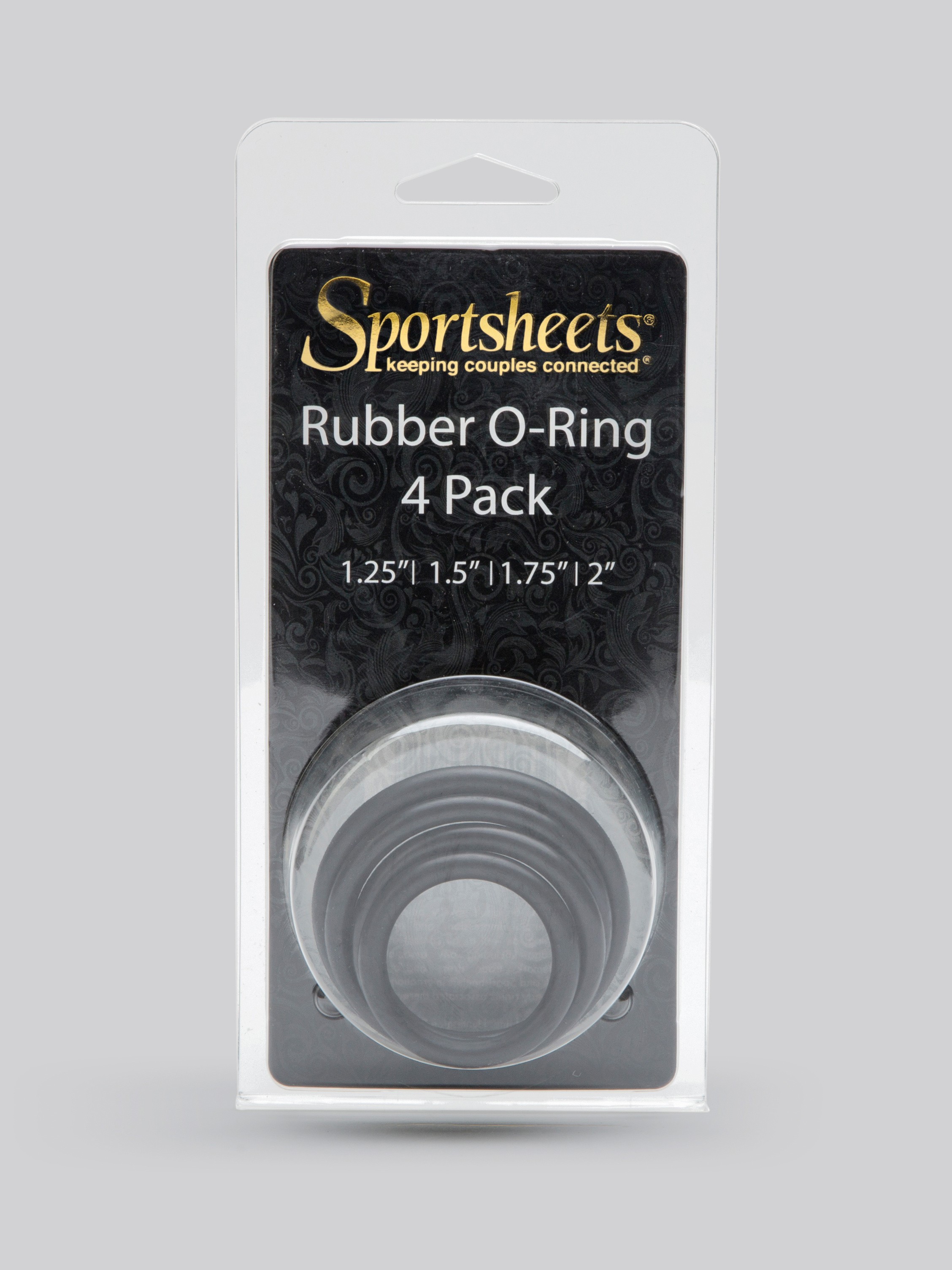 Sportsheets O-Ring Set (4 Pack), Black, hi-res