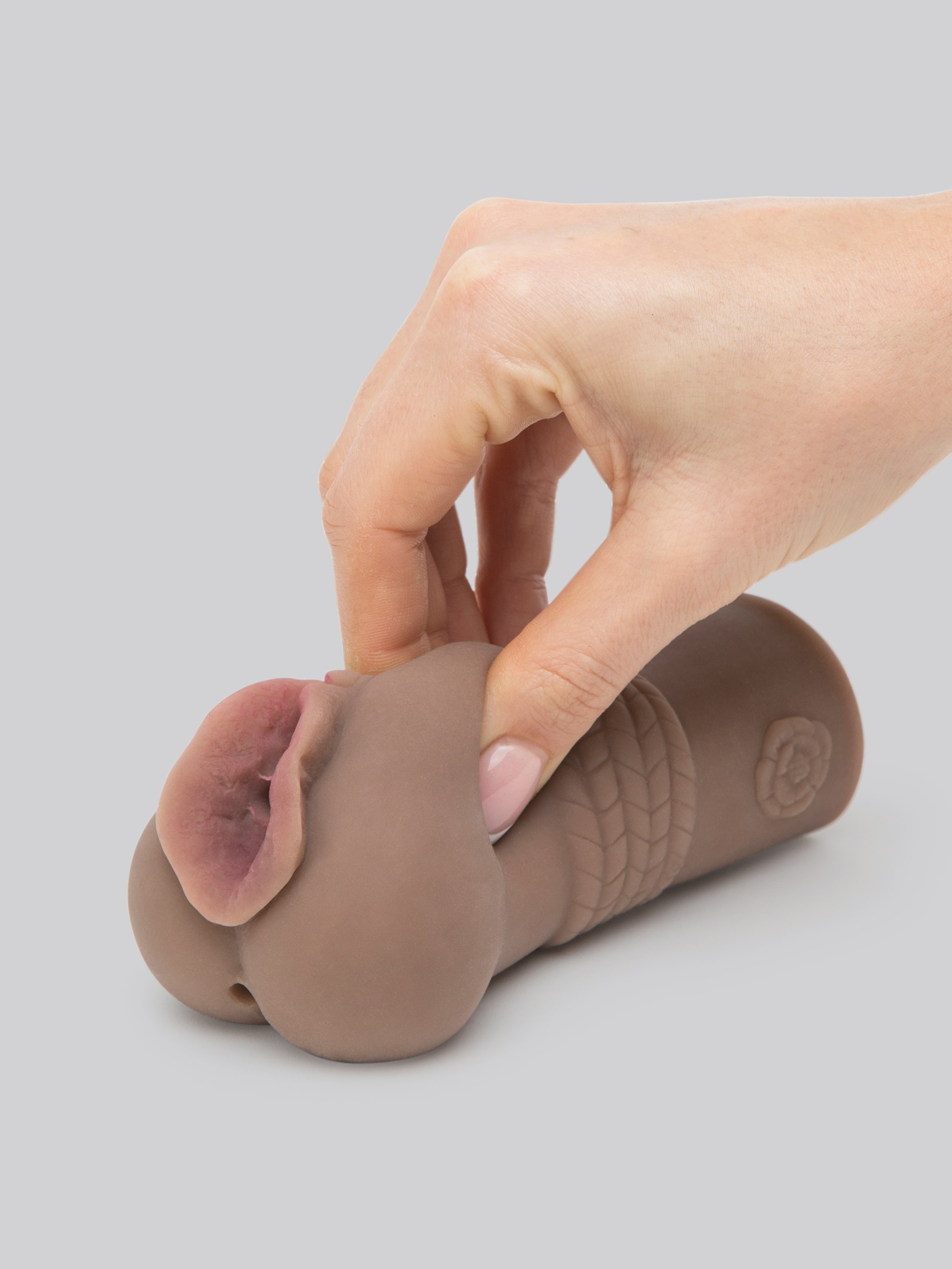 CyberSkin Cinnamon Cyber Stroker Pussy and Ass, Flesh Brown, hi-res