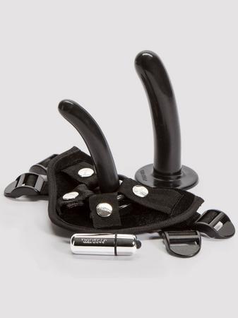 Tantus Beginner's Unisex Vibrating Strap-On Harness Kit (6 Piece)