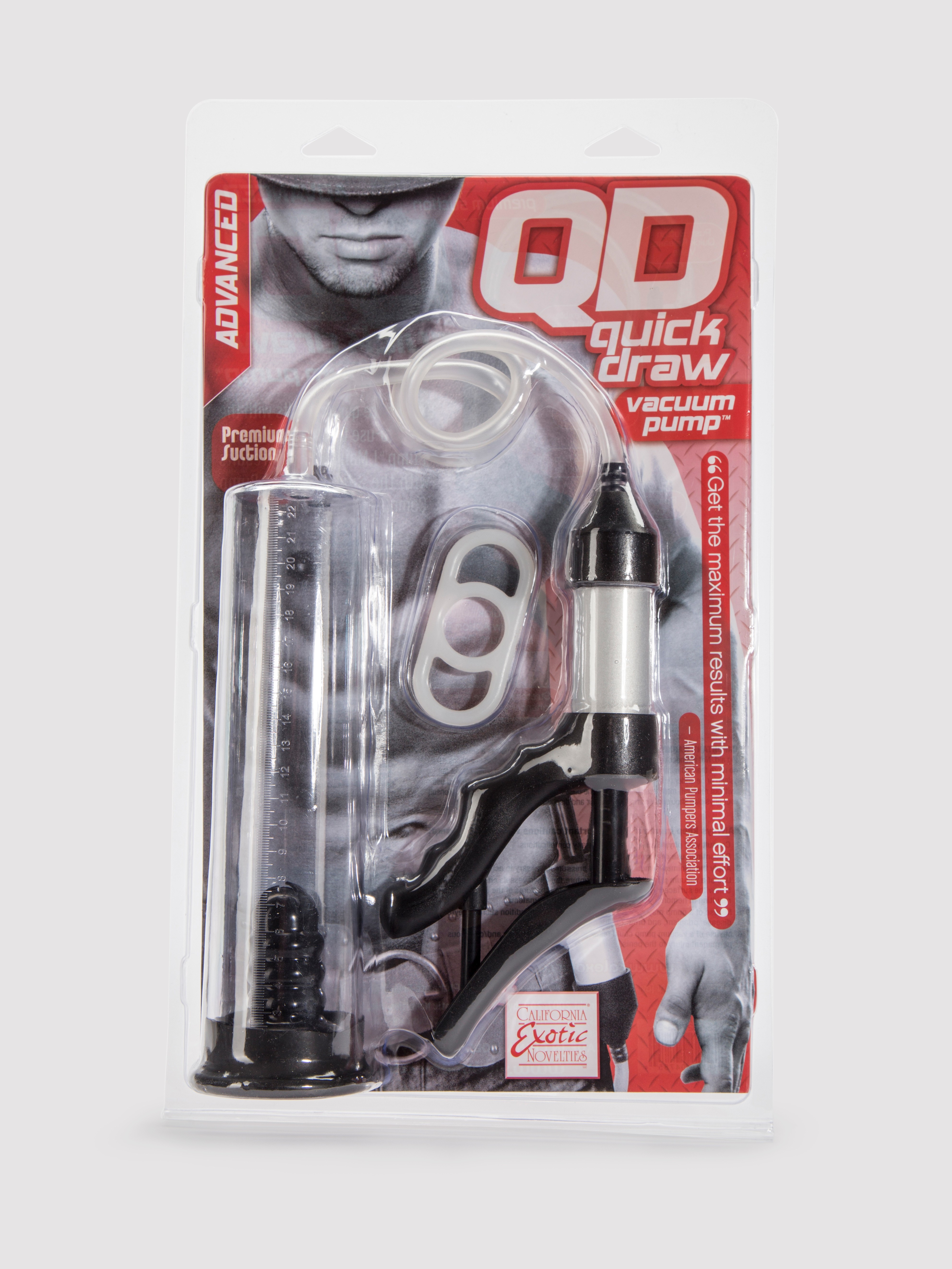 Quick Draw Trigger Controlled Penis Pump, Clear, hi-res