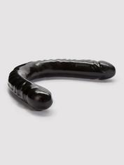 Doc Johnson Classic Veined Double Header Double-Ended Dildo 18 Inch, Black, hi-res