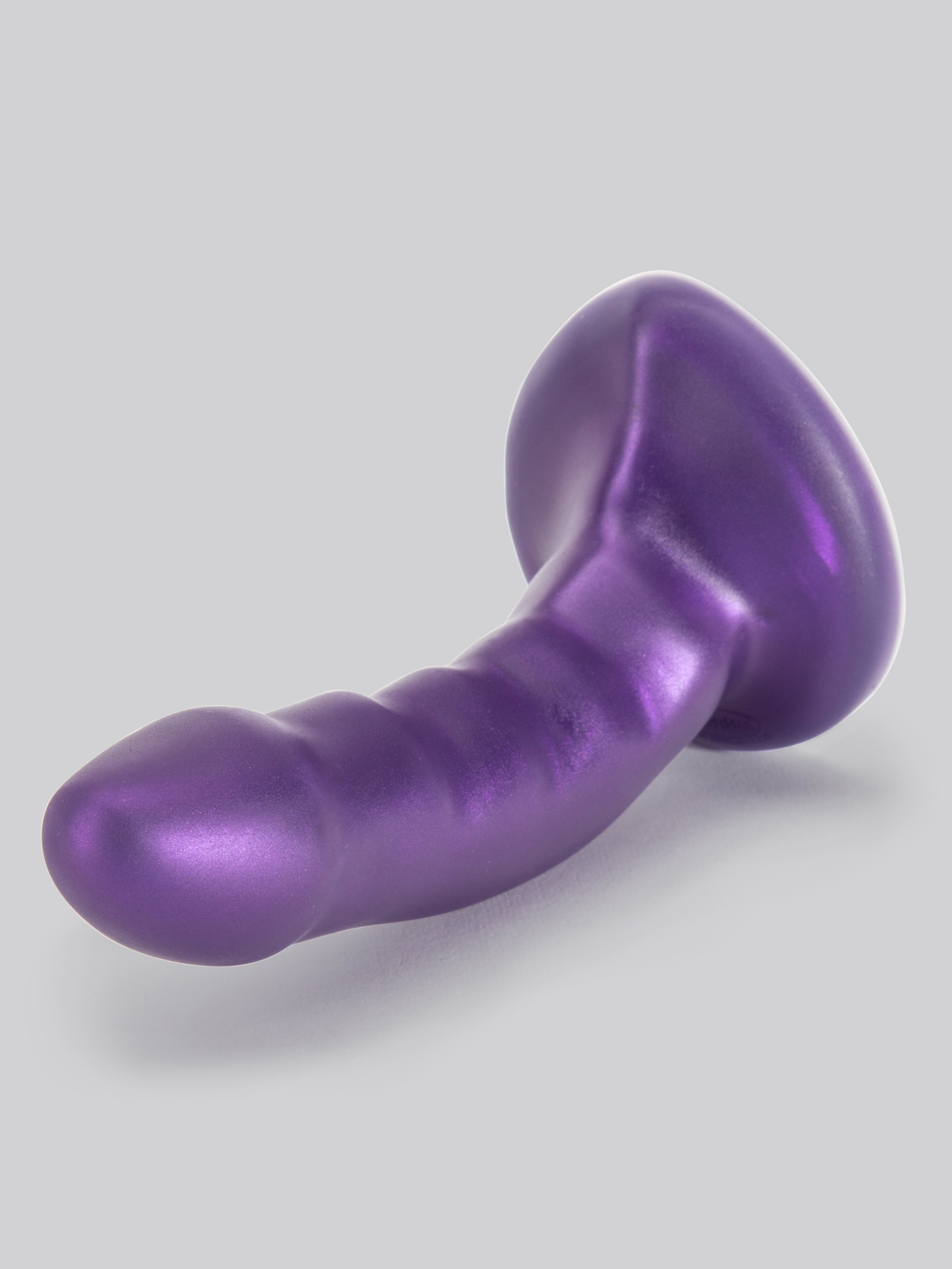 Tantus Curve Silicone Dildo 6.5 Inch, Purple, hi-res