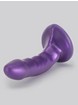 Tantus Curve Silicone Dildo 6.5 Inch, Purple, hi-res