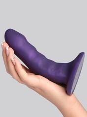 Tantus Curve Silicone Dildo 6.5 Inch, Purple, hi-res
